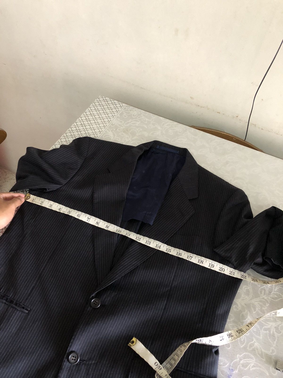 Yves Saint Laurent Yves Saint Laurent Strip Single Breasted Blazer Size US L / EU 52-54 / 3 - 18 Thumbnail