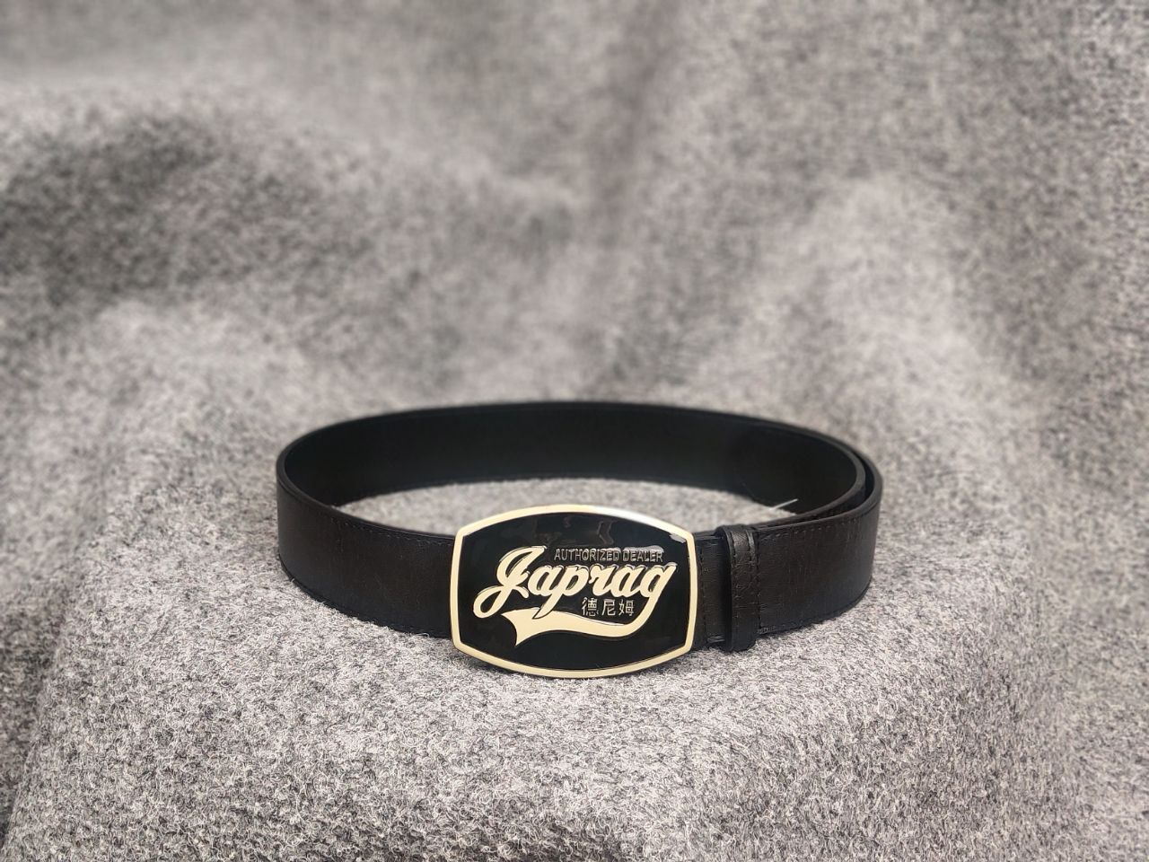 Japanese Brand Japrag Vintage Y2K Style Black synthetic leather Belt LGB Size ONE SIZE - 1 Thumbnail