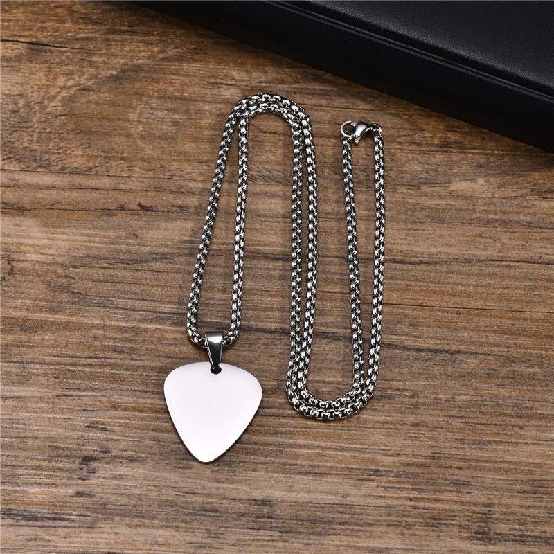 Jewelry Unique Guitar Pick Necklace Size ONE SIZE - 2 Thumbnail