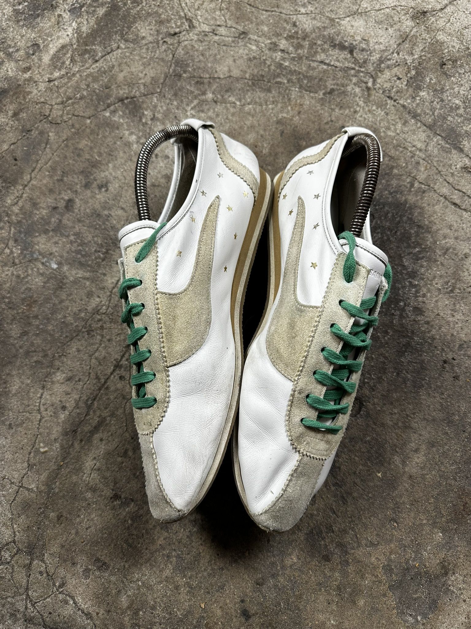 Saint Laurent Paris Rare Saint Laurent Paris Jay Stars Leather Low Sneakers Size US 12 / EU 45 - 6 Thumbnail