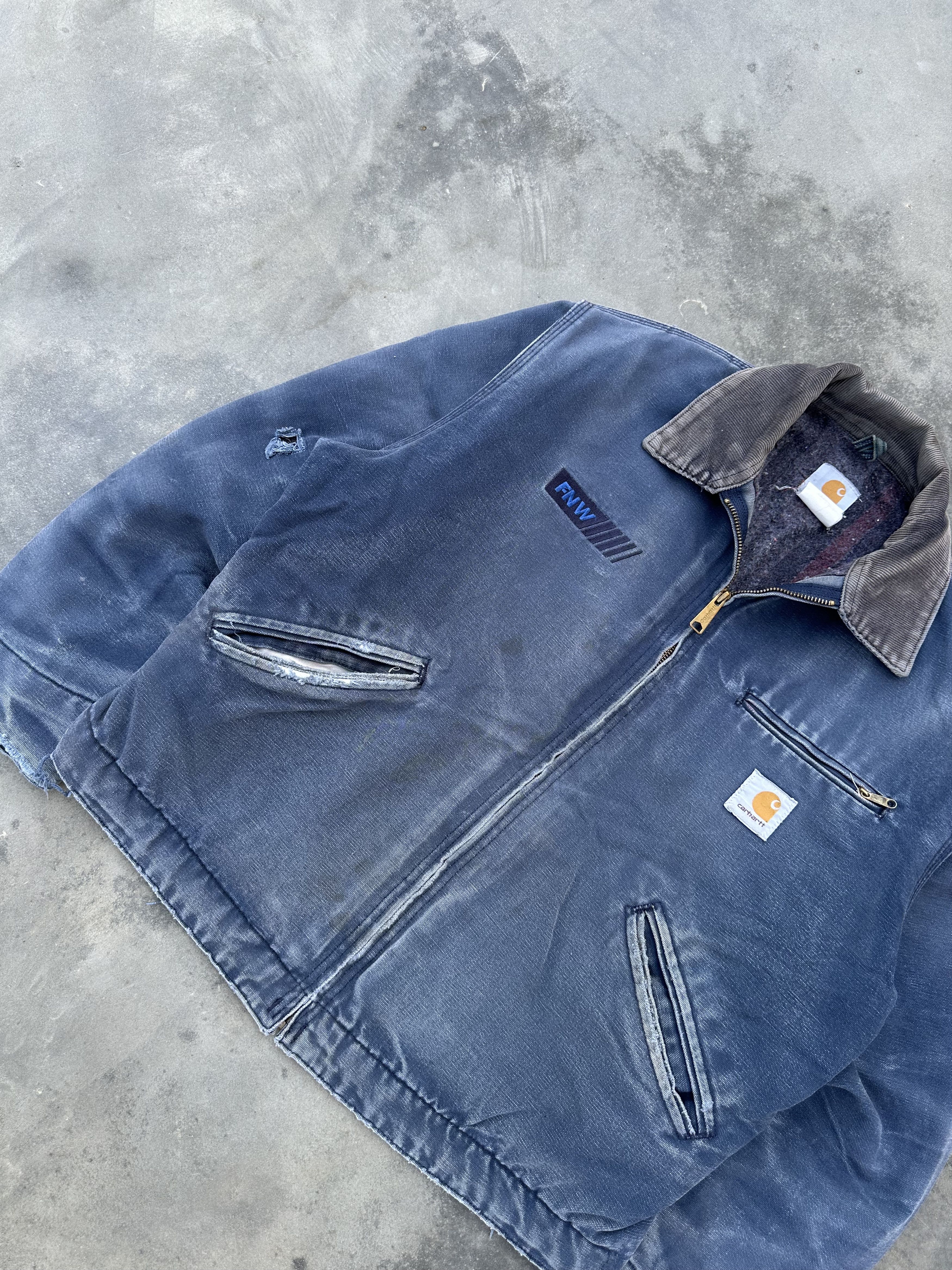 Carhartt Vintage Carhartt Detroit Jacket – Faded Navy / Sun-Faded Size US L / EU 52-54 / 3 - 3 Thumbnail