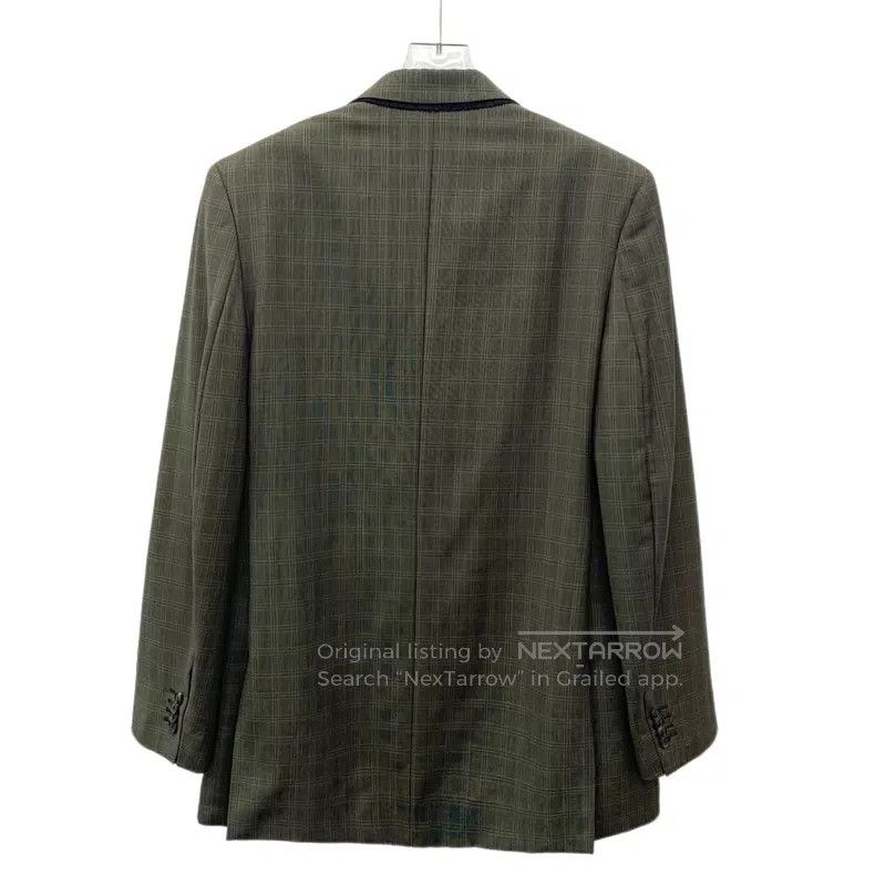 Balenciaga Balenciaga Brown Green Plaid Logo Letter Embroidered Wool Size XS / US 0-2 / IT 36-38 - 2 Thumbnail