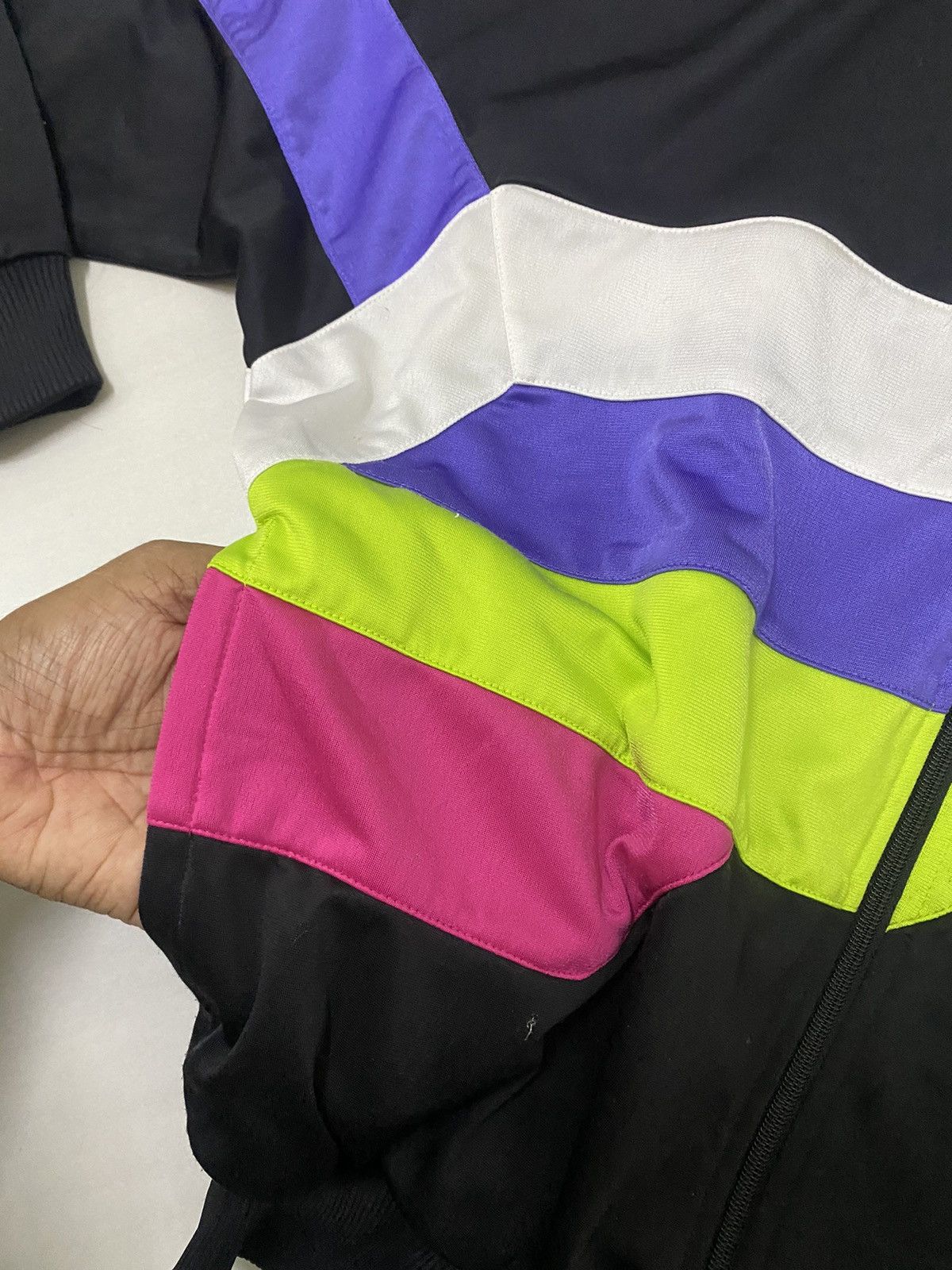 Adidas Vintage 80s Adidas Jacket multicolour block baggy Size US M / EU 48-50 / 2 - 3 Thumbnail