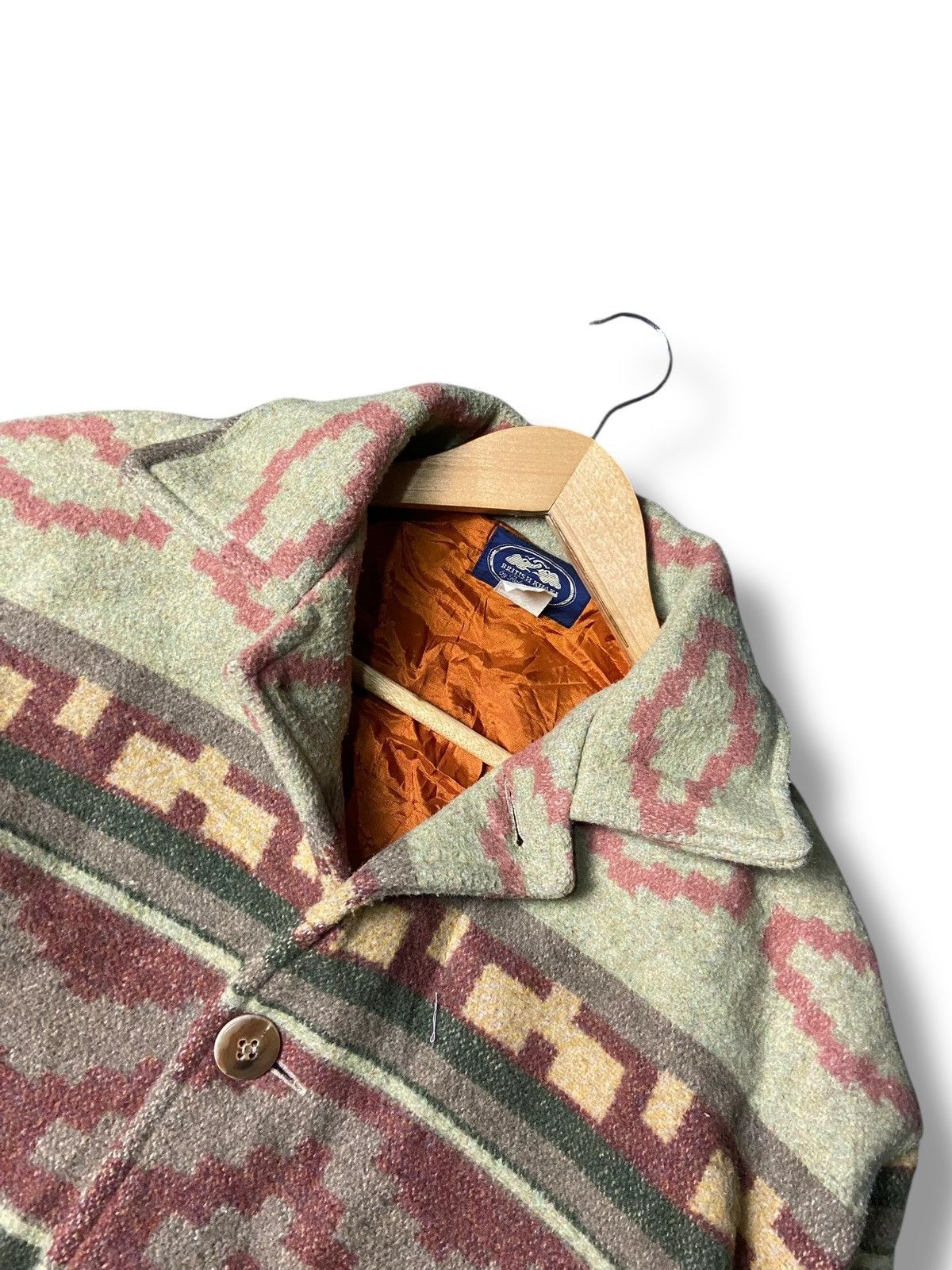 Japanese Brand British Khaki by Robert Aghton Patterned Wool Jacket (167) Size US S / EU 44-46 / 1 - 5 Thumbnail