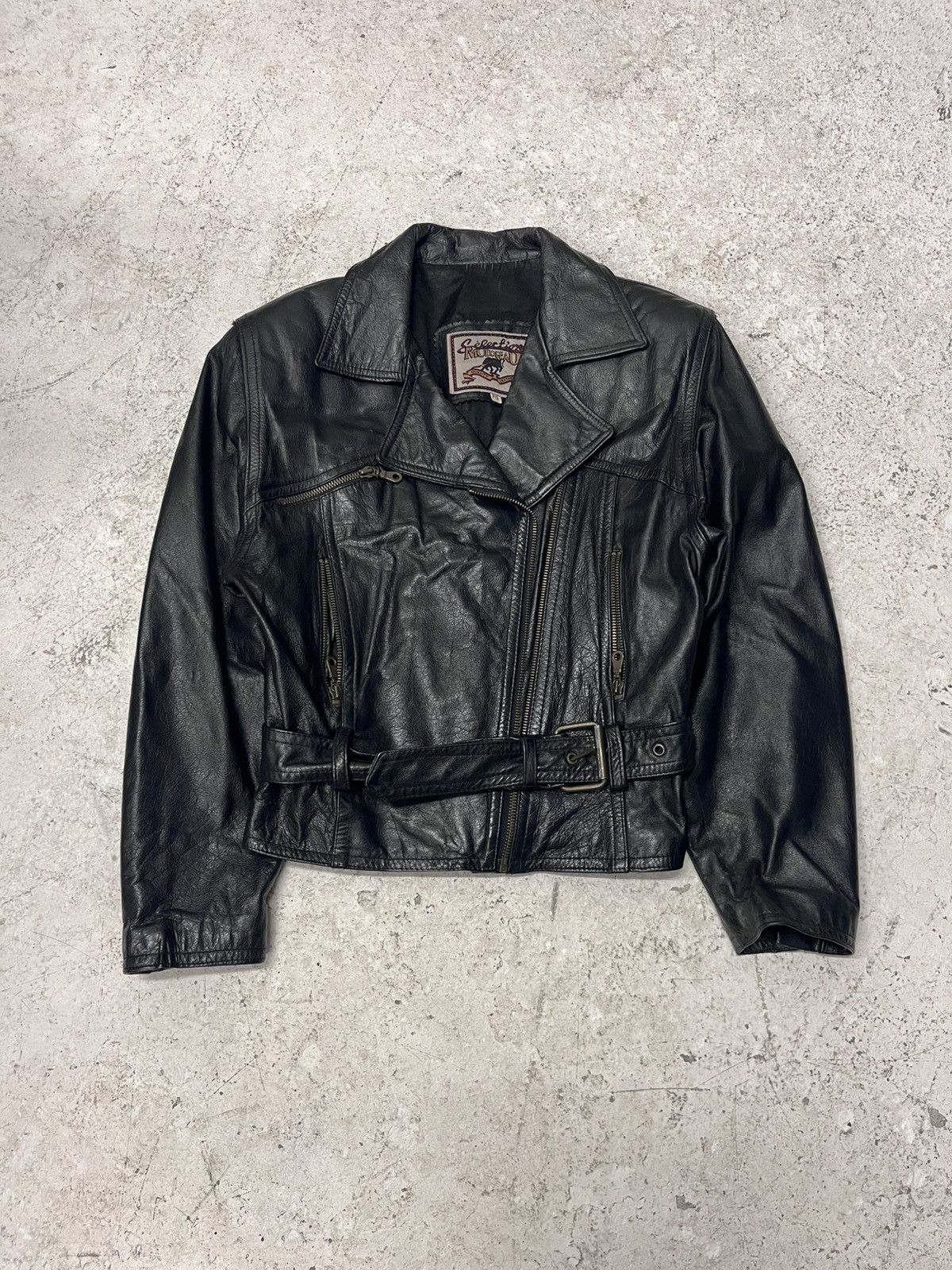 Vintage Vintage black perfecto lesther jacket Size US S / EU 44-46 / 1 - 2 Thumbnail