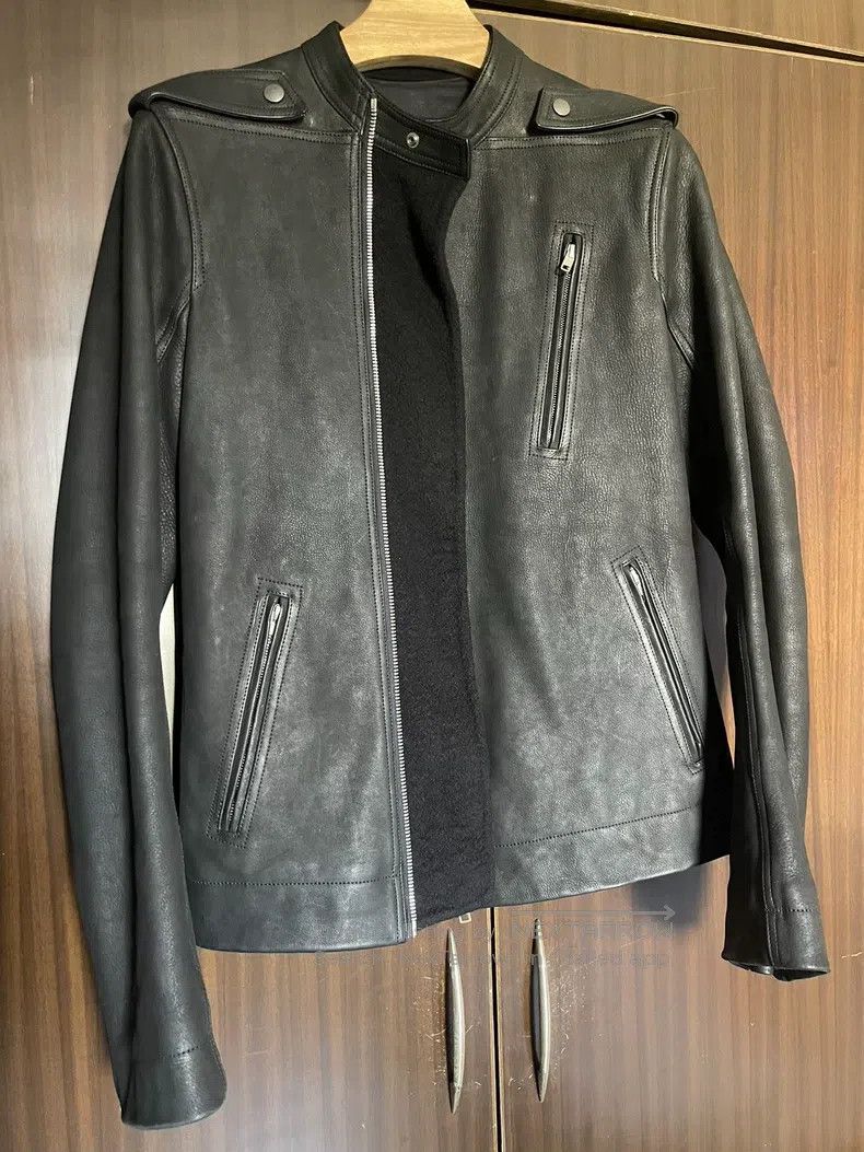 Rick Owens RICK OWENS Black Leather Jacket Size US M / EU 48-50 / 2 - 3 Thumbnail