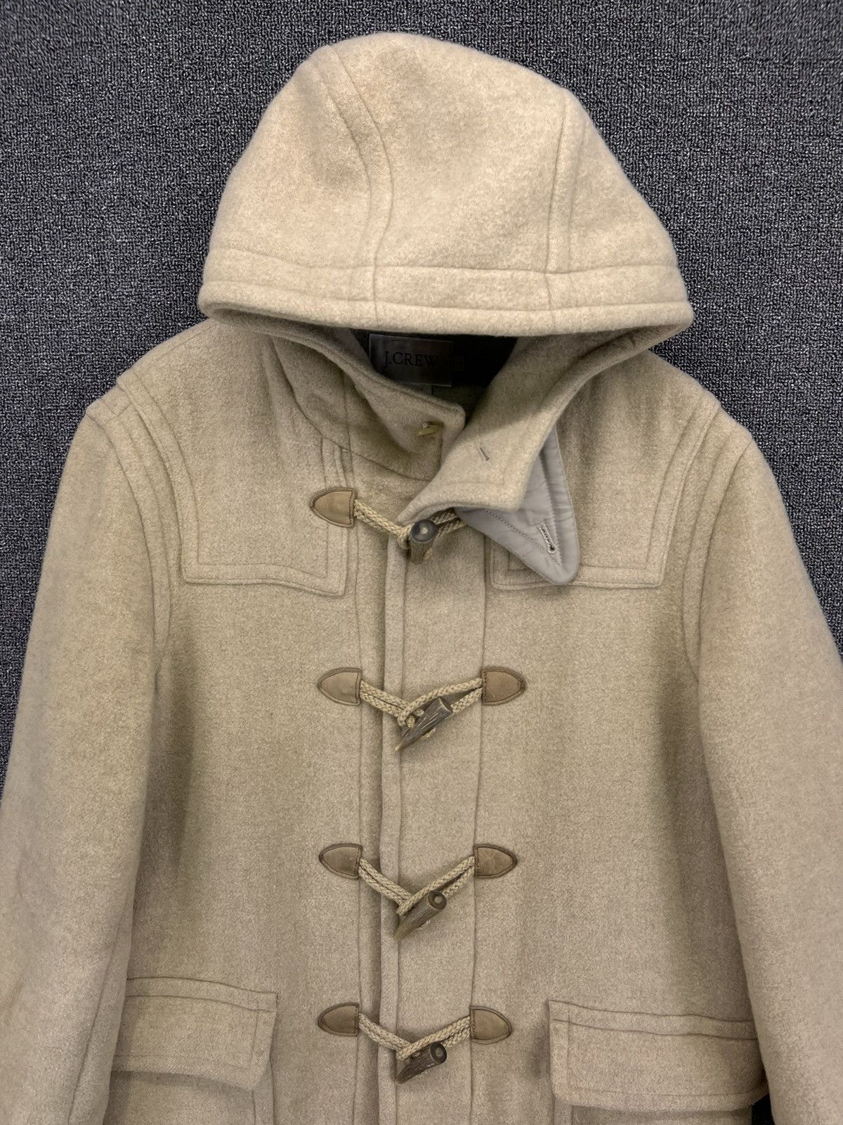 J.Crew Vintage J.Crew Luxury Hoodie Duffle Coat Wool Long Jacket Size US S / EU 44-46 / 1 - 7 Thumbnail