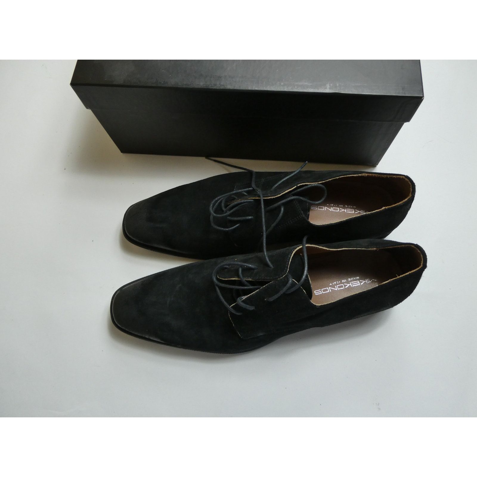 LIKELY Mike Konos made in Italy black suede oxford shoes, size: 11 Size US 11 / EU 44 - 5 Thumbnail