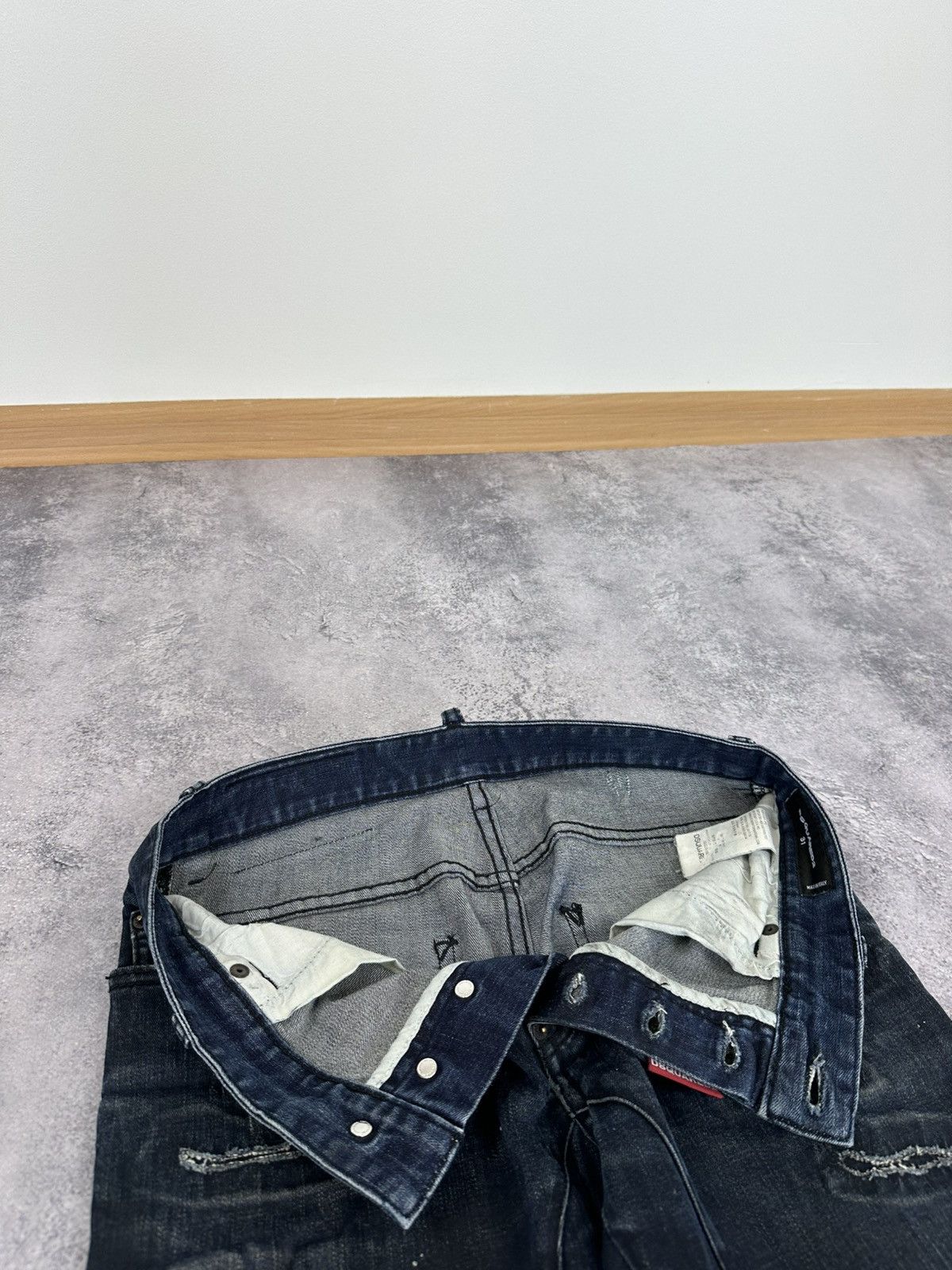 Dsquared2 Dsquared2 Avant Garde Distressed Designer Luxury Opium Jeans Size US 32 / EU 48 - 15 Thumbnail