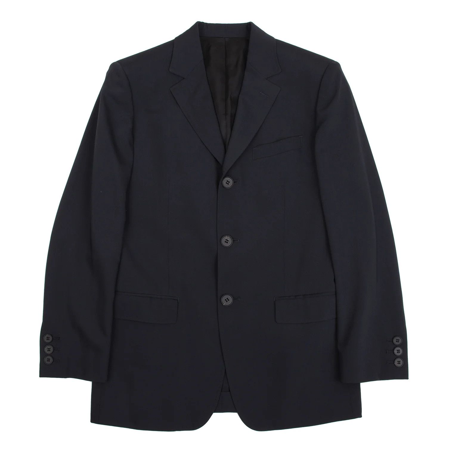 Jean Paul Gaultier Wool-Polyester Stretch 3B Jacket in Navy, Size 48 Size US M / EU 48-50 / 2 - 1 Thumbnail