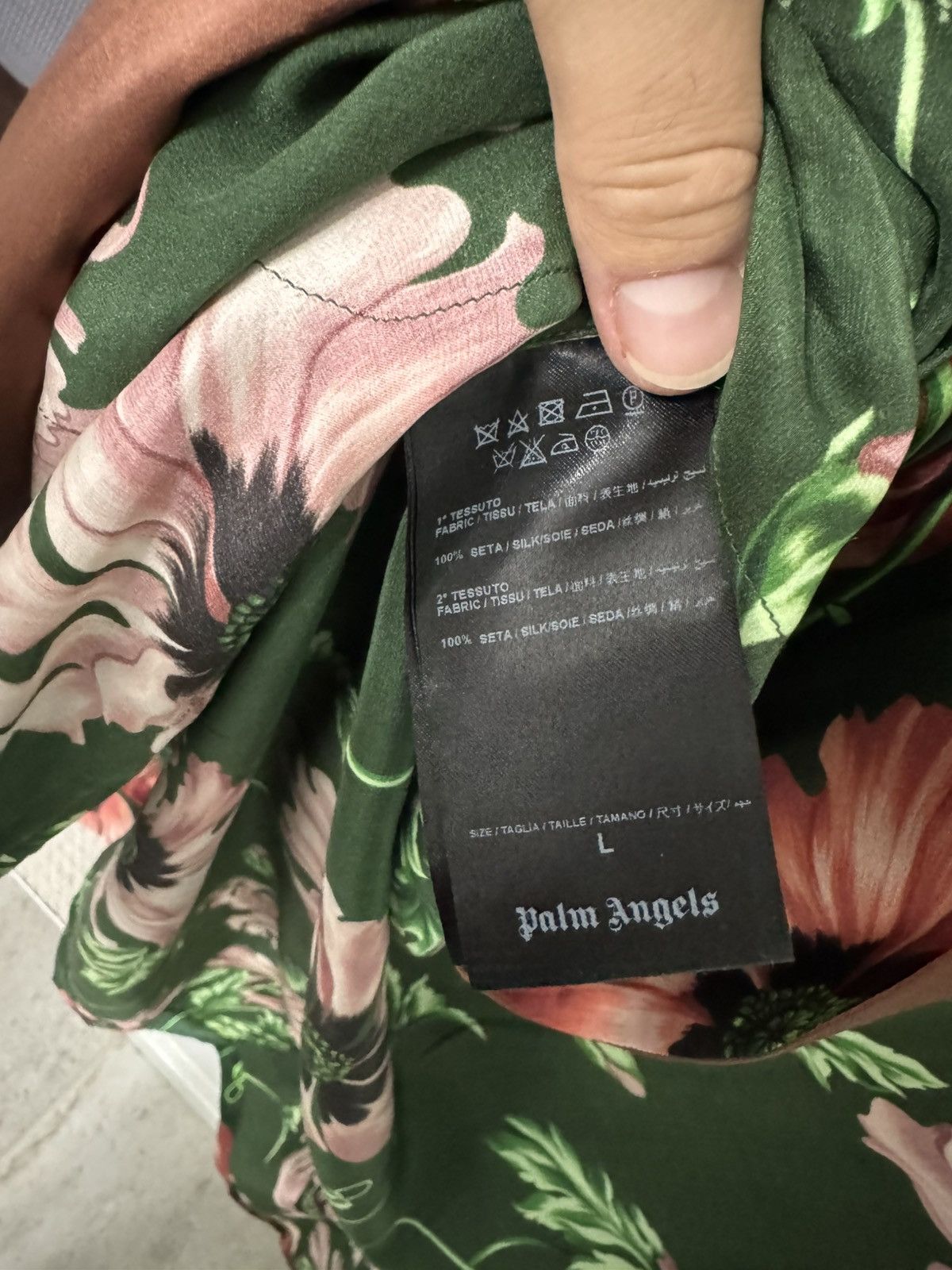 Palm Angels Palm Angels Silk Over-shirt Size US L / EU 52-54 / 3 - 3 Thumbnail