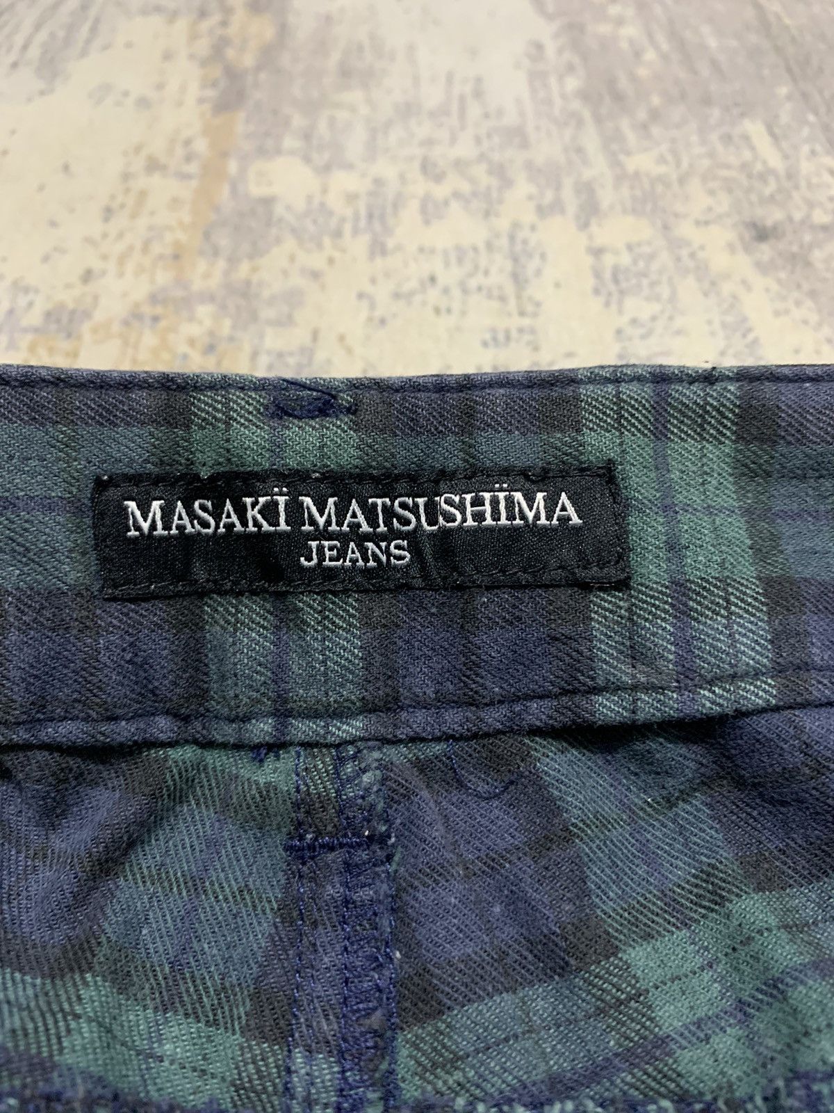 Japanese Brand Japanese Brand Masaki Matsushima Green Checkered Pant Size US 32 / EU 48 - 15 Thumbnail