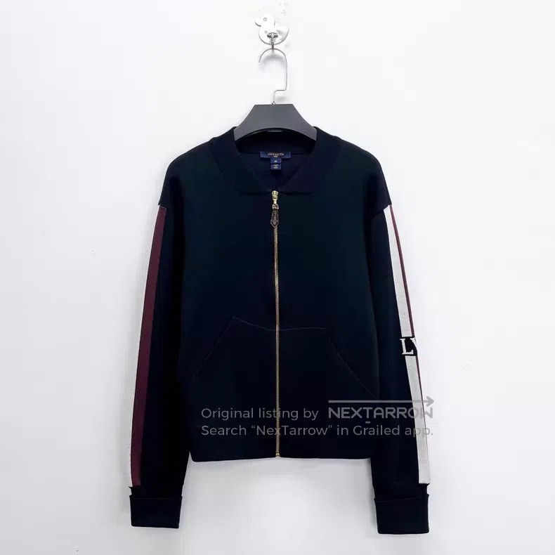 Louis Vuitton Louis Vuitton Black cashmere-blend arm striped jacquard lo Size US XS / EU 42 / 0 - 1 Thumbnail