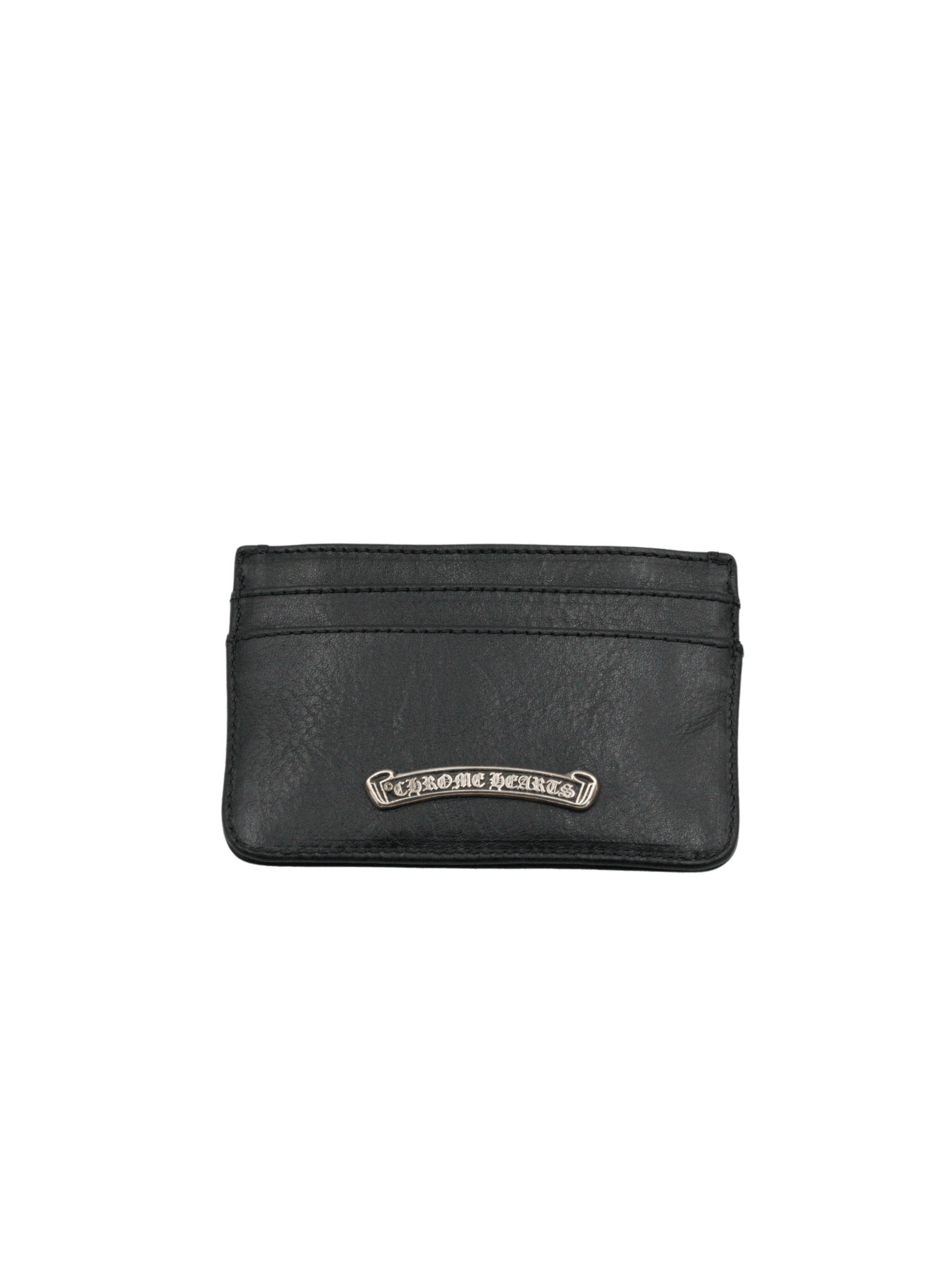 Chrome Hearts Chrome Hearts Silver Cross Black Leather Cardholder Size ONE SIZE - 2 Thumbnail