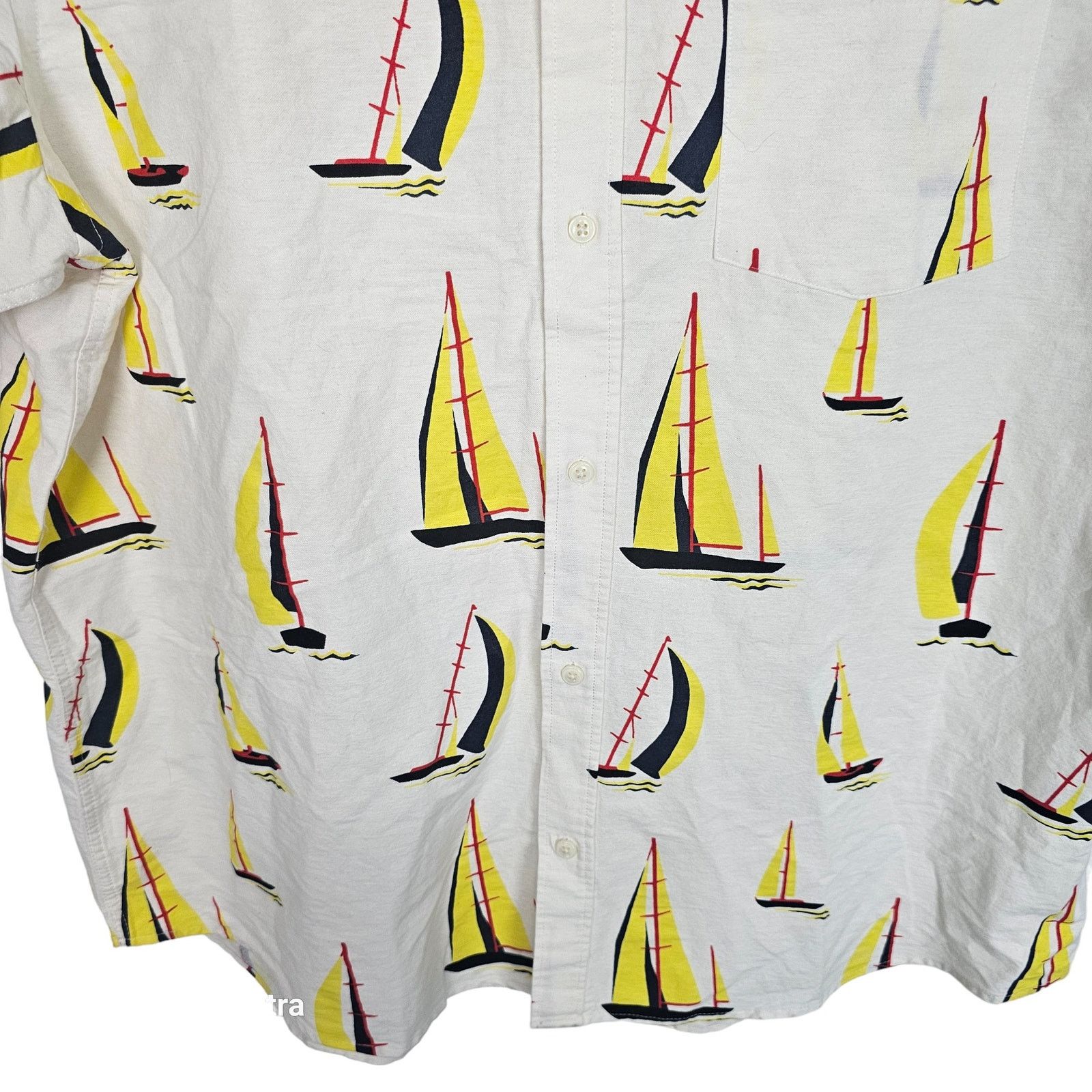 H&M H&M Shirt Mens Sailboat All Over Print Button Down Shirt XXL Size US XXL / EU 58 / 5 - 3 Thumbnail