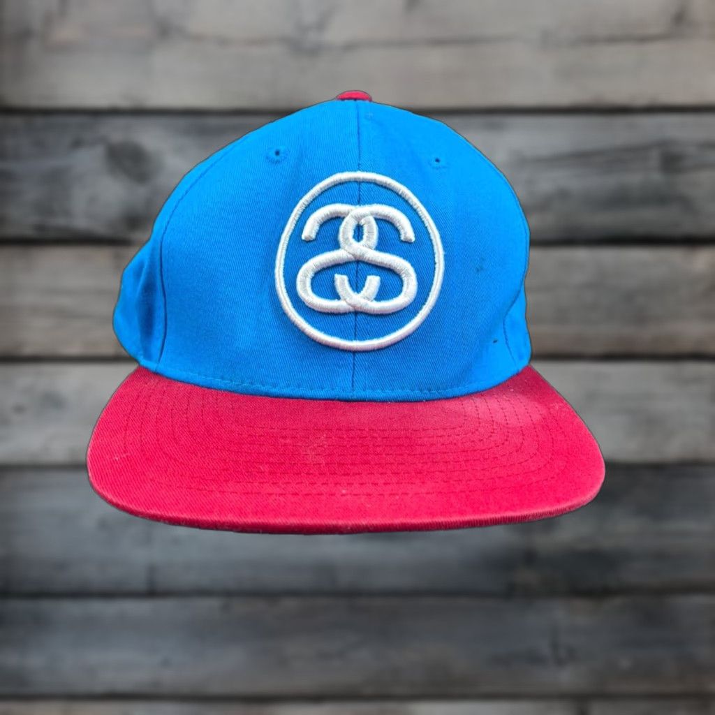 Vintage Stussy Embroidered Hat Adult One Size Blue 6-Panel Streetwear Mens Size ONE SIZE - 1 Thumbnail