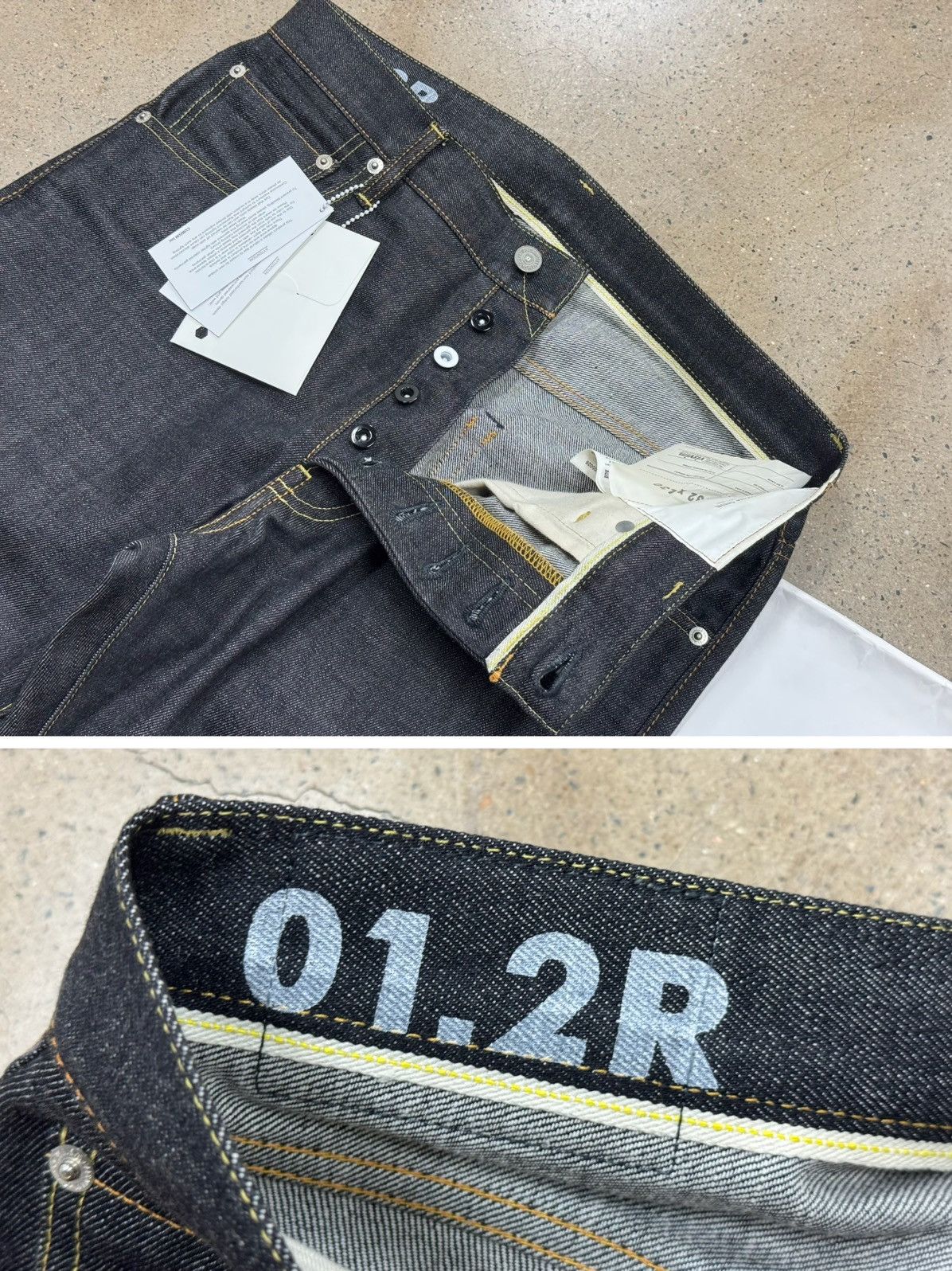 Visvim Visvim Social Sculpture 01.2 01 Slim BLK Unwashed W32L30 Size US 32 / EU 48 - 4 Thumbnail