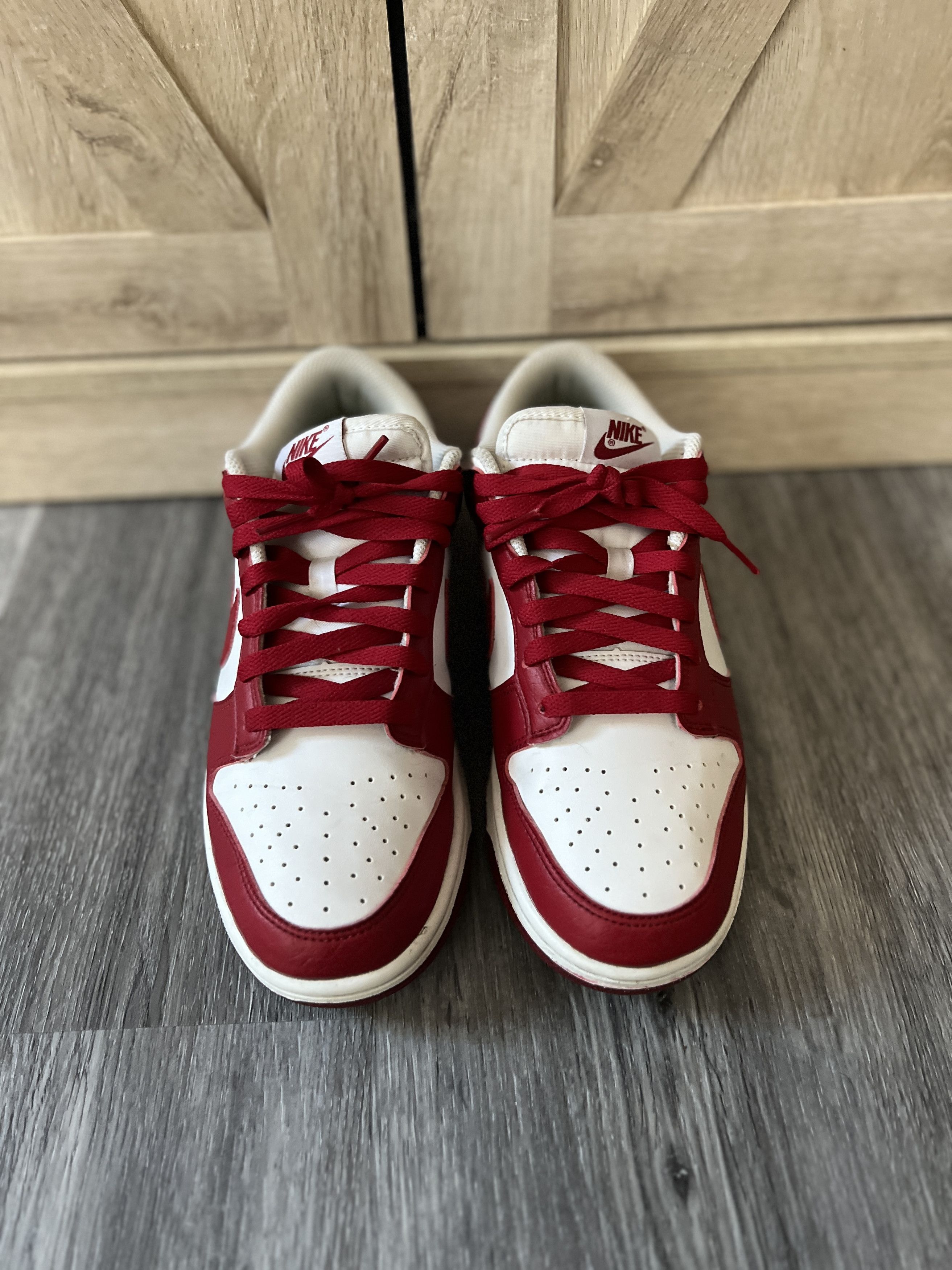 Nike Nike Dunk Low Next Nature White Gym Red (Women's) Size US 8.5 / IT 38.5 - 3 Thumbnail
