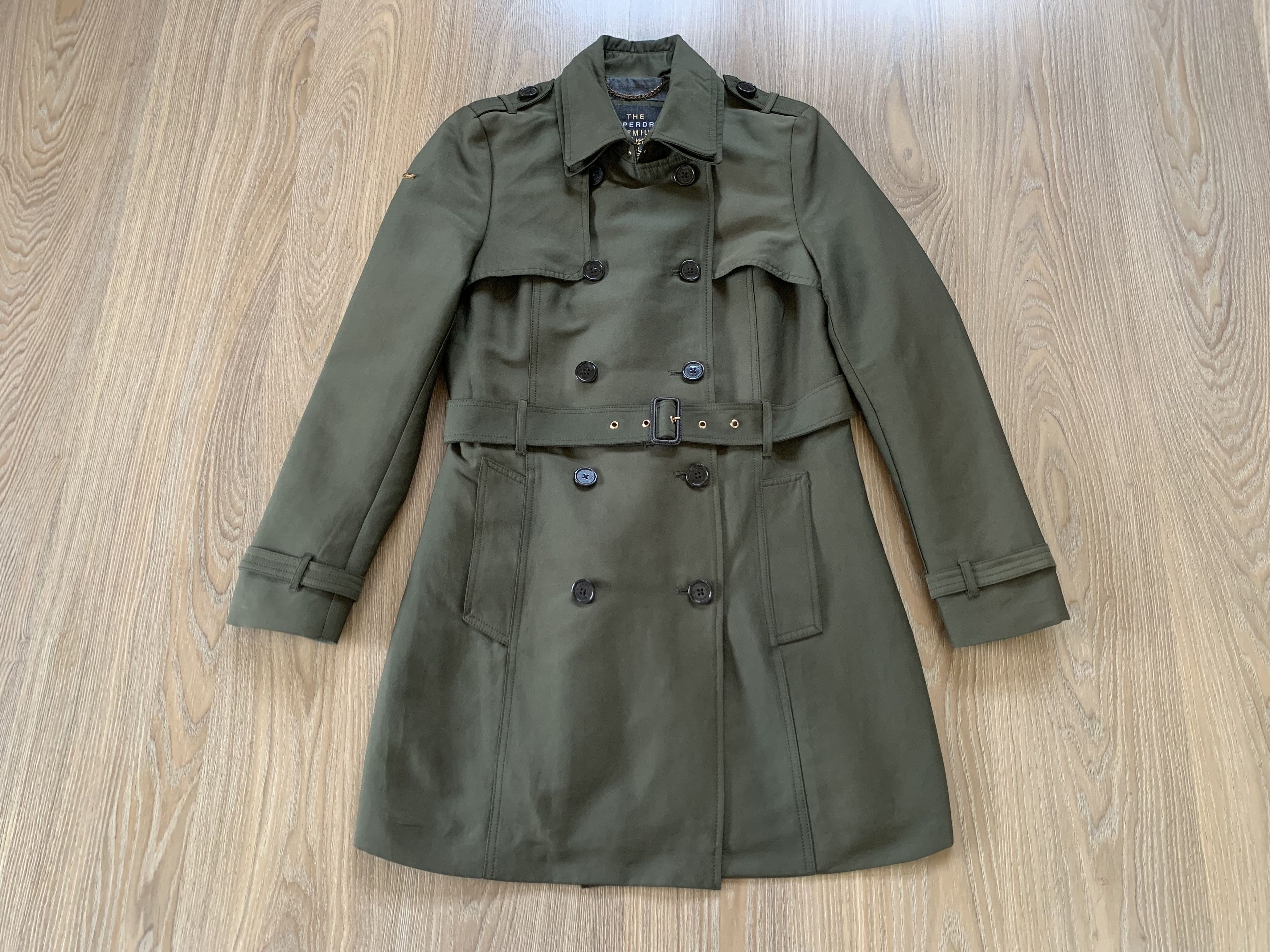 Superdry The Superdry Premium Womens Trench Coat Belted Jacket Size M / US 6-8 / IT 42-44 - 2 Thumbnail