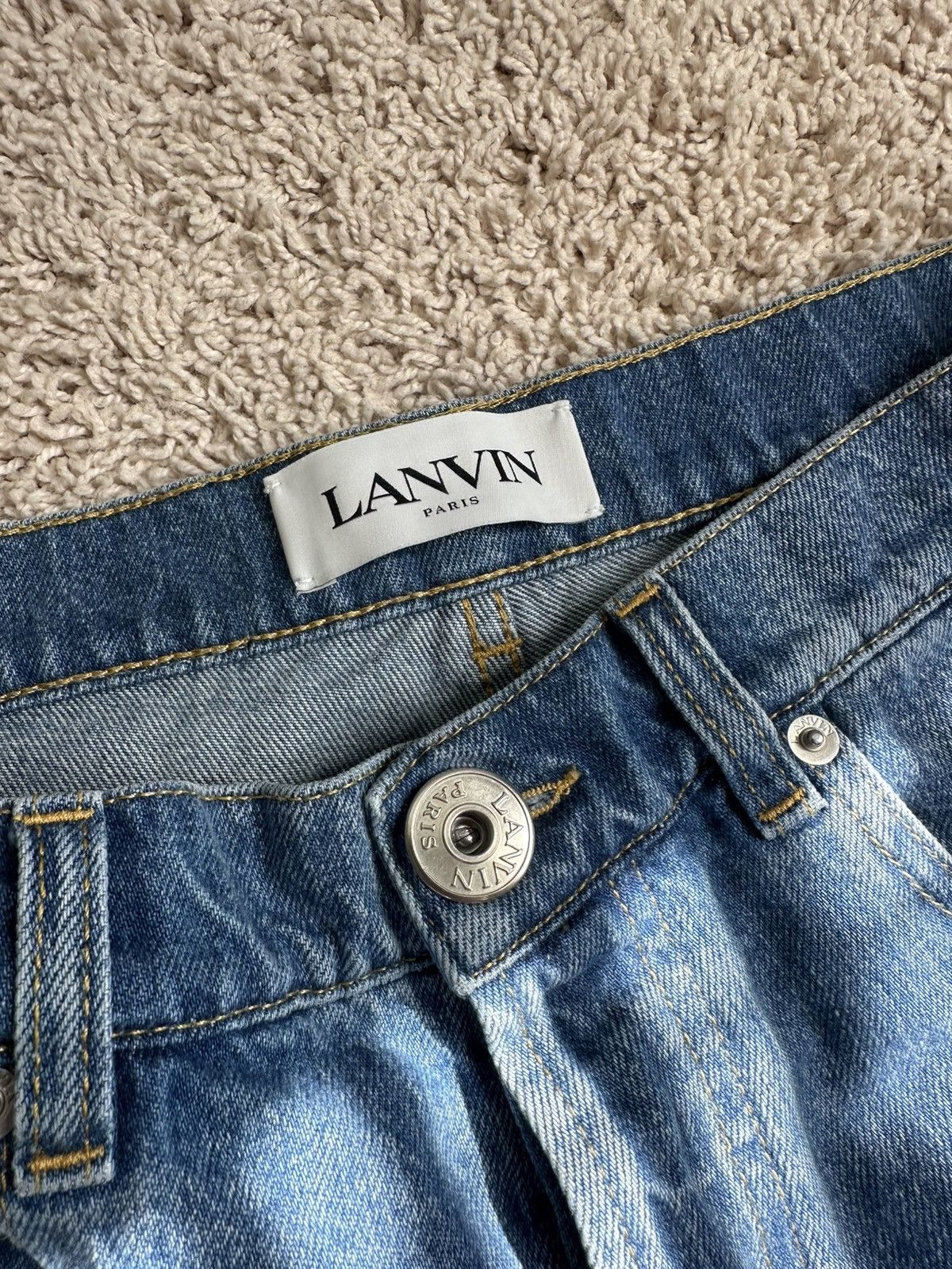 Lanvin Lanvin Raw Denim Jeans Size US 33 - 5 Thumbnail
