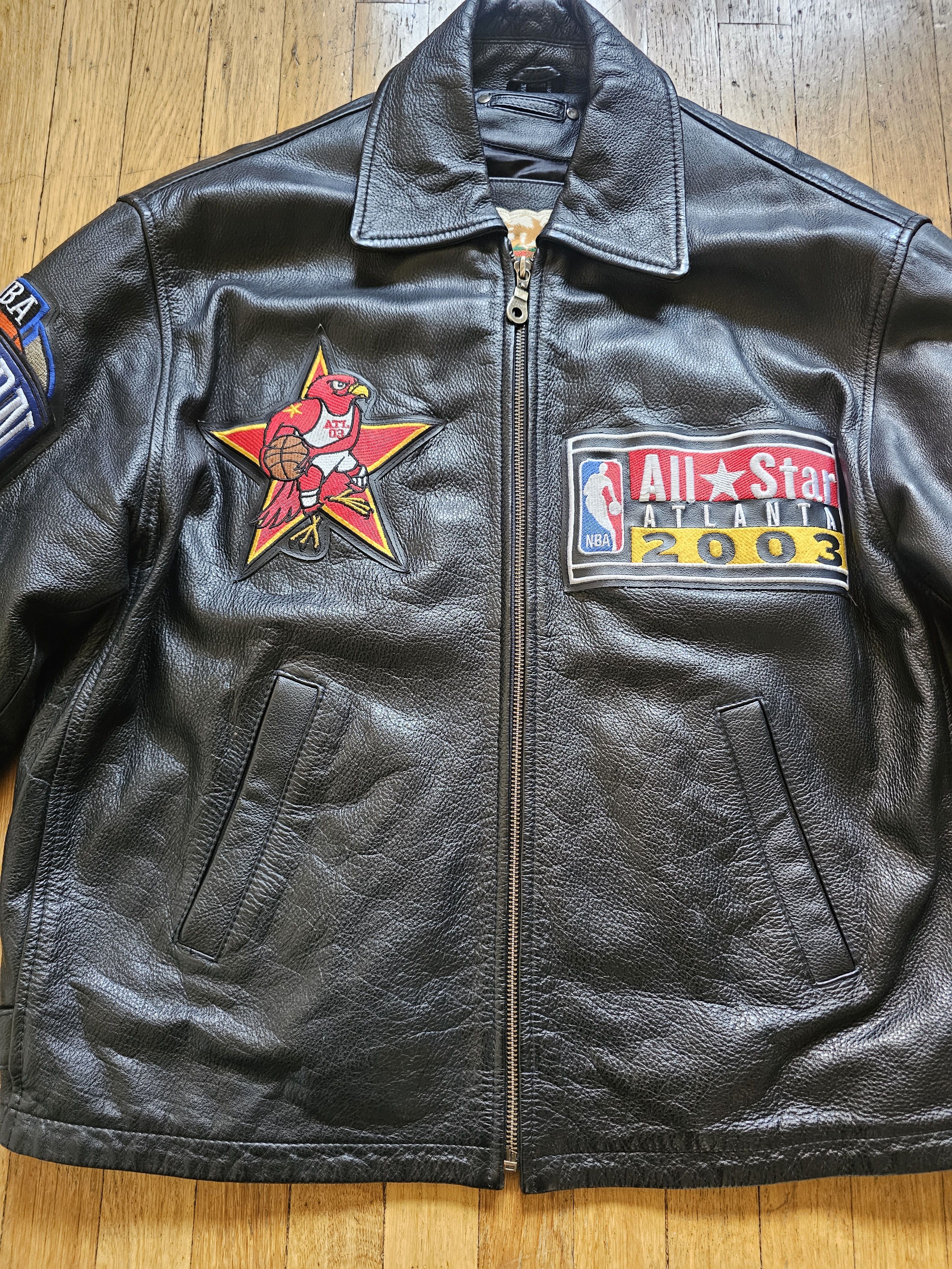 Jeff Hamilton × Vintage Jeff Hamilton 2003 NBA All Star Leather Jacket Size US L / EU 52-54 / 3 - 4 Thumbnail