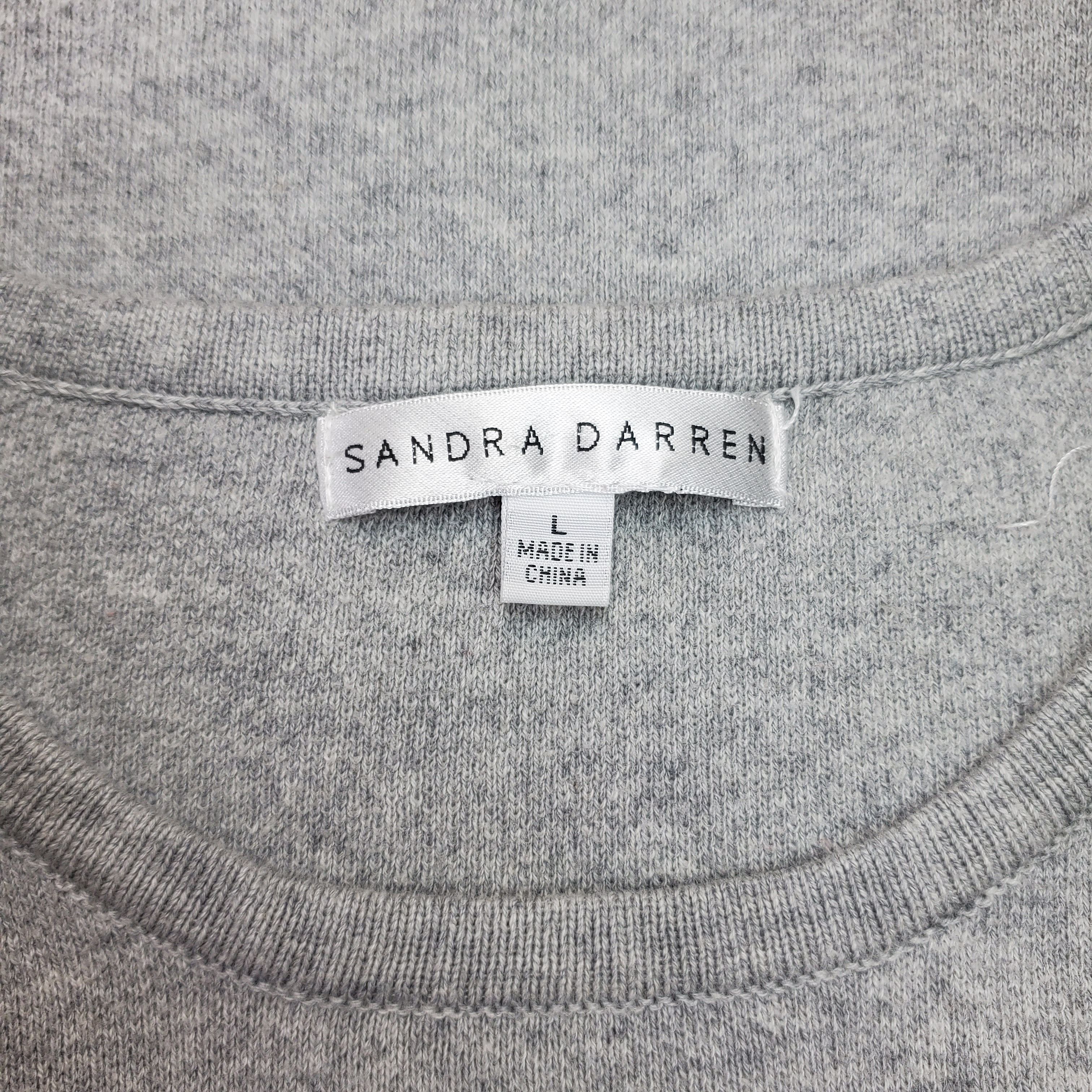 Other Sandra Darren Size L Sweater Dress Grey Black Knit Long Size L / US 10 / IT 46 - 7 Thumbnail
