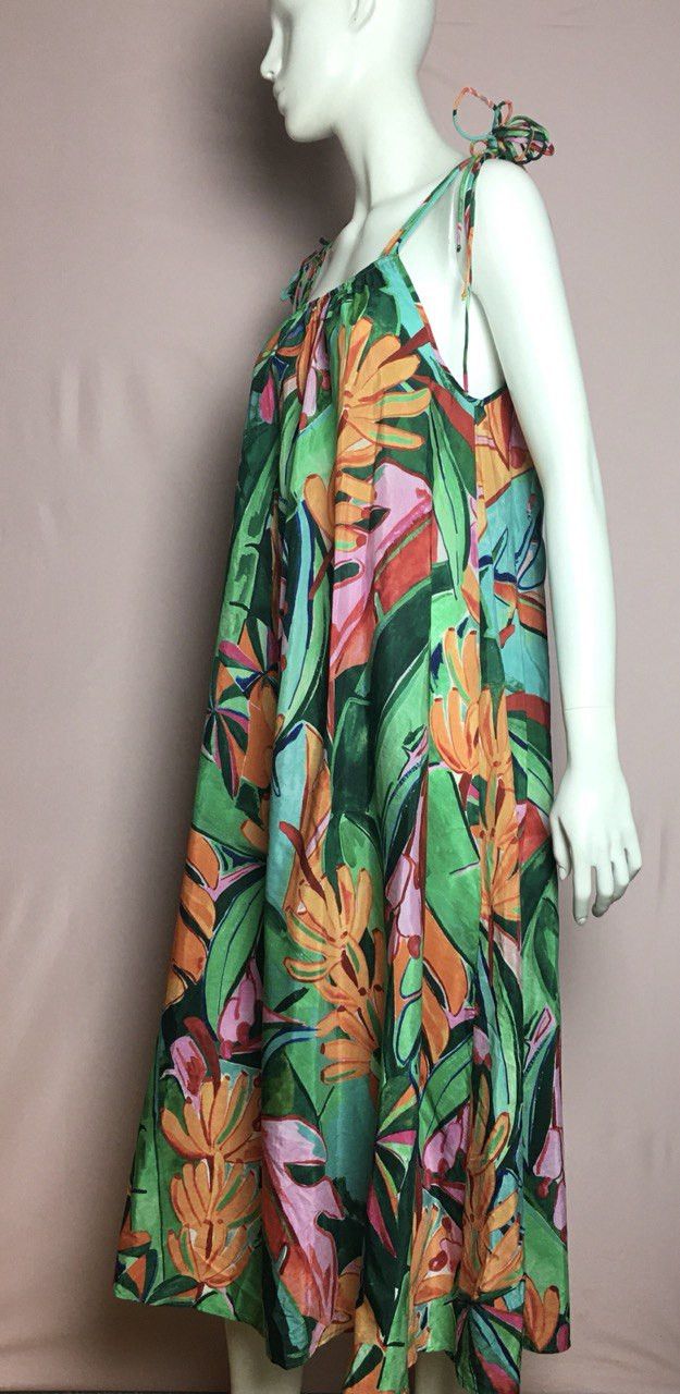 Farm Rio FARM RIO Banana Foliage Floral Print Midi Dress Size S Size S / US 4 / IT 40 - 4 Thumbnail