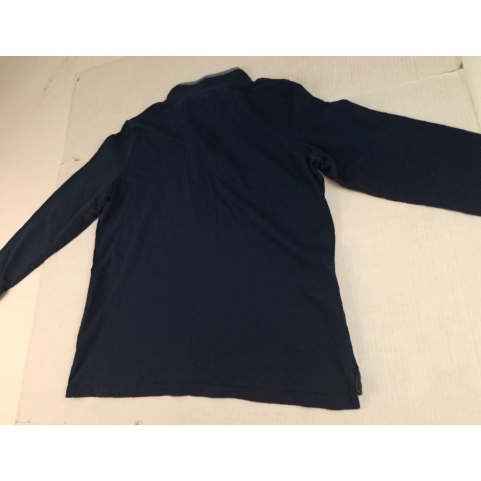 Vintage VINTAGE L.L. Bean Sweater 1/4 Zip Cotton Fleece Navy Large Casual Unisex Adults Long Sleeve Pullover Zipper Size US L / EU 52-54 / 3 - 6 Thumbnail