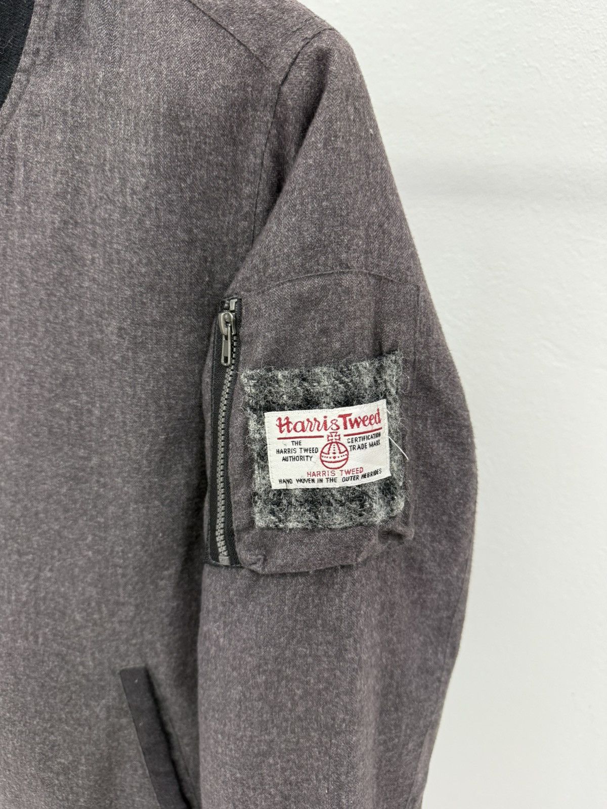 Harris Tweed Harris Tweed Quilted Bomber Jacket Size US XS / EU 42 / 0 - 3 Thumbnail