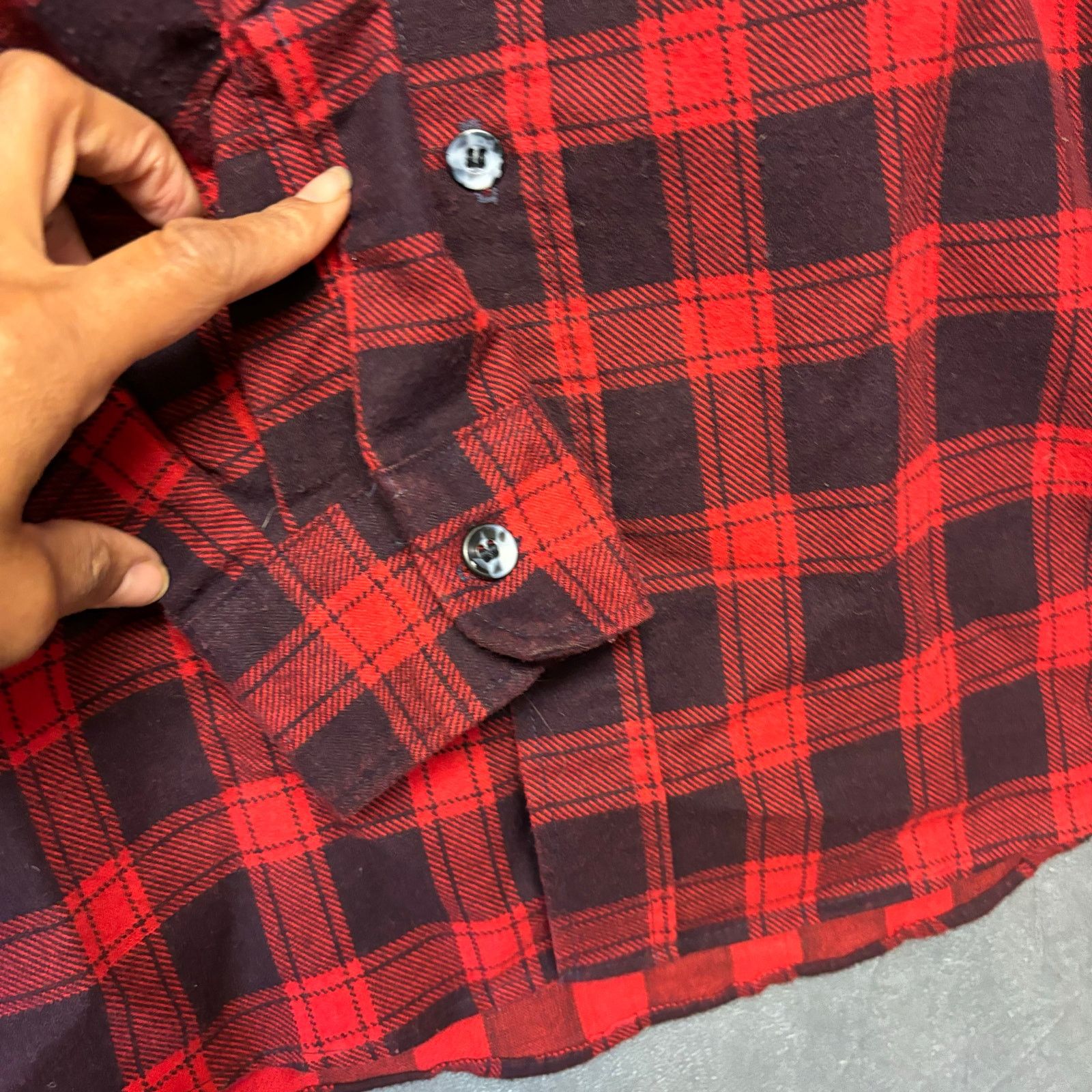 Fieldmaster Fieldmaster Flannel Plaid Shirt Fisherman Hiking USA Made Size US L / EU 52-54 / 3 - 6 Thumbnail