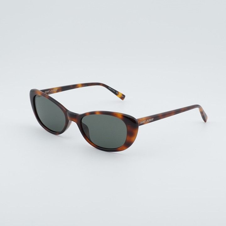 Saint Laurent Paris Saint Laurent SL822 002 Sunglasses Havana Cat Eye Frame Size ONE SIZE - 1 Thumbnail