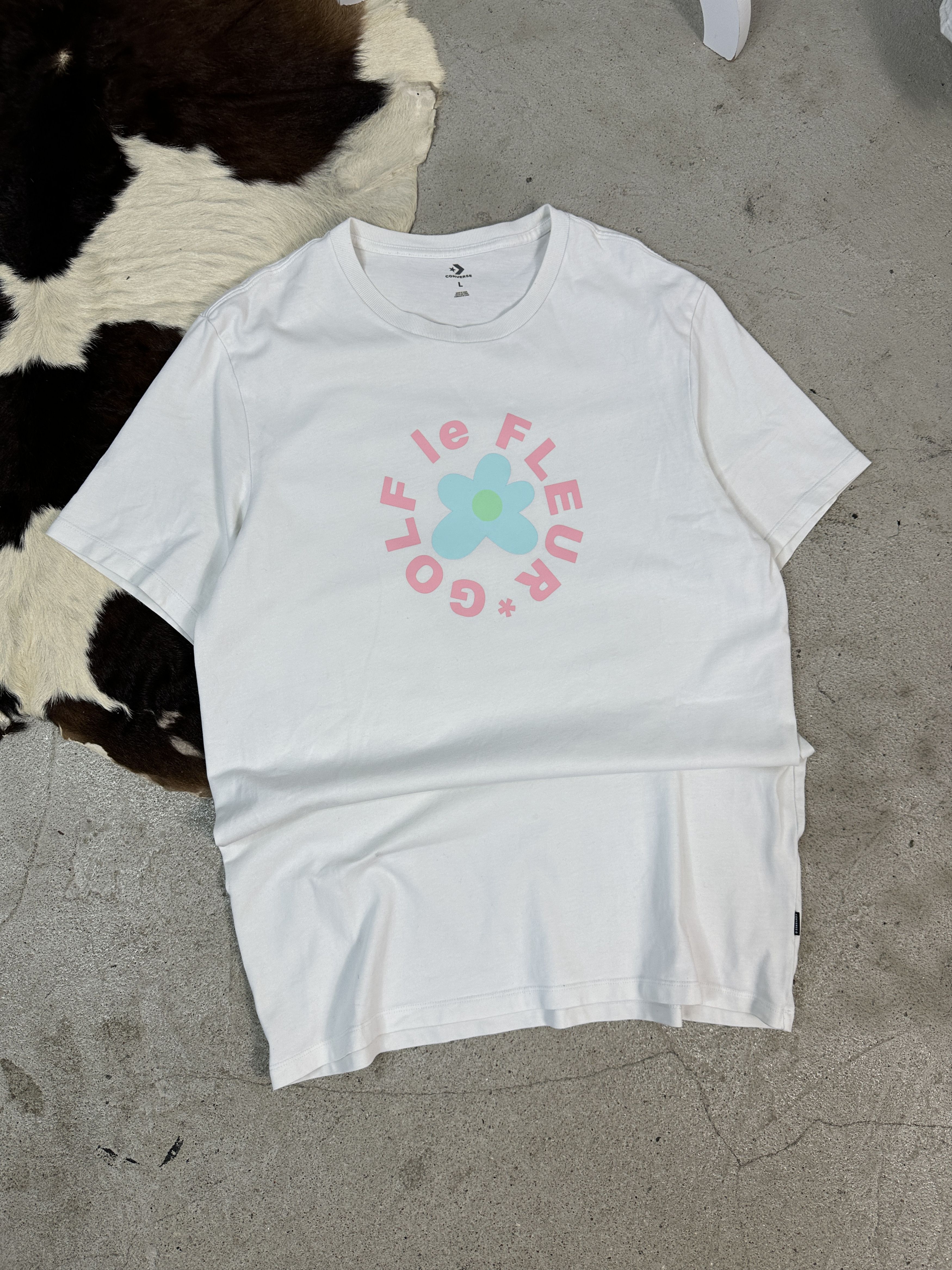 Golf le Fleur × Vintage Vintage Oversize Printed Golf le Fleur & Converse T-shirt Size L / US 10 / IT 46 - 1 Thumbnail