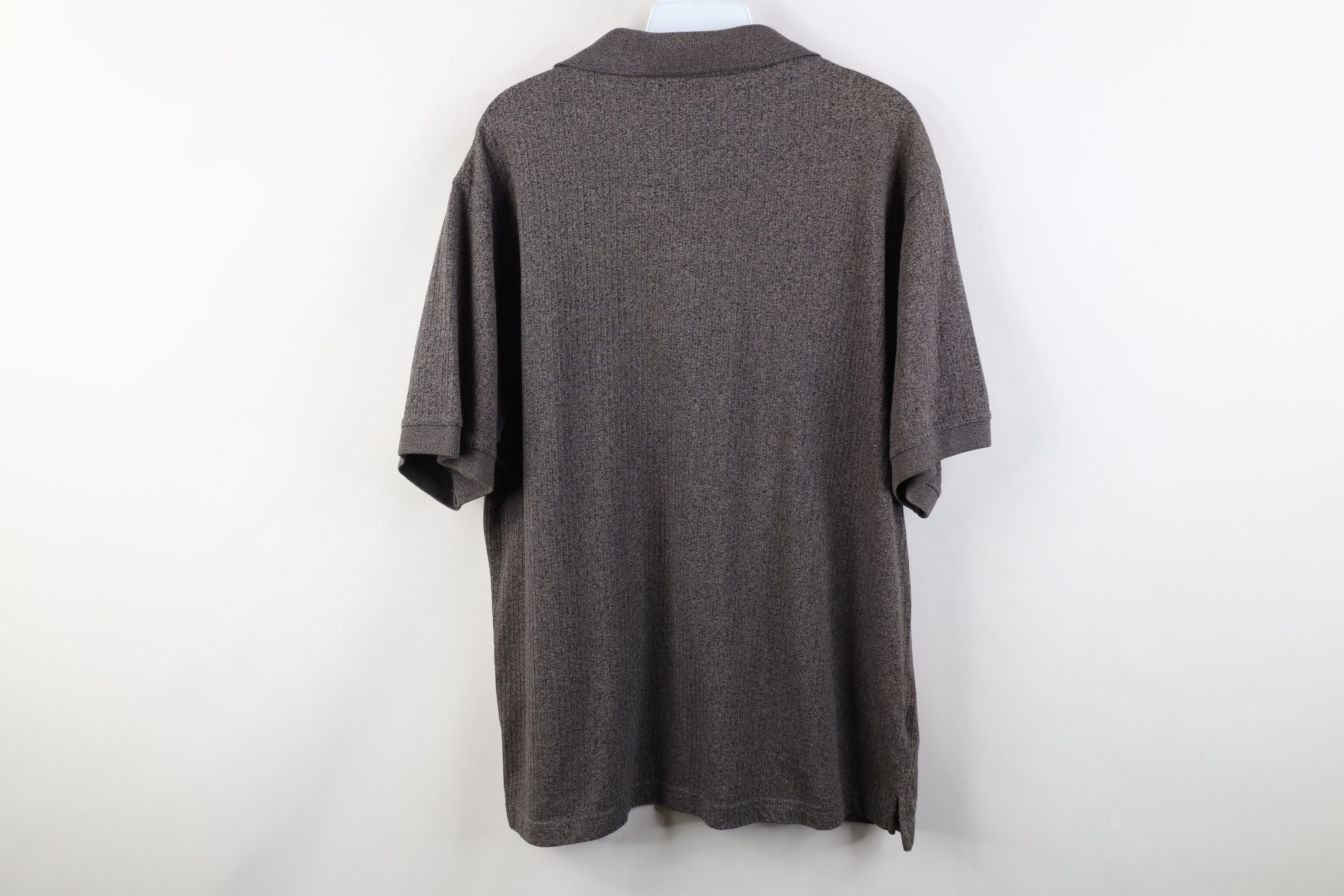 Vintage Vintage 90s Y2K Streetwear Fleck Ribbed Knit Golf Polo Shirt Size US L / EU 52-54 / 3 - 8 Thumbnail
