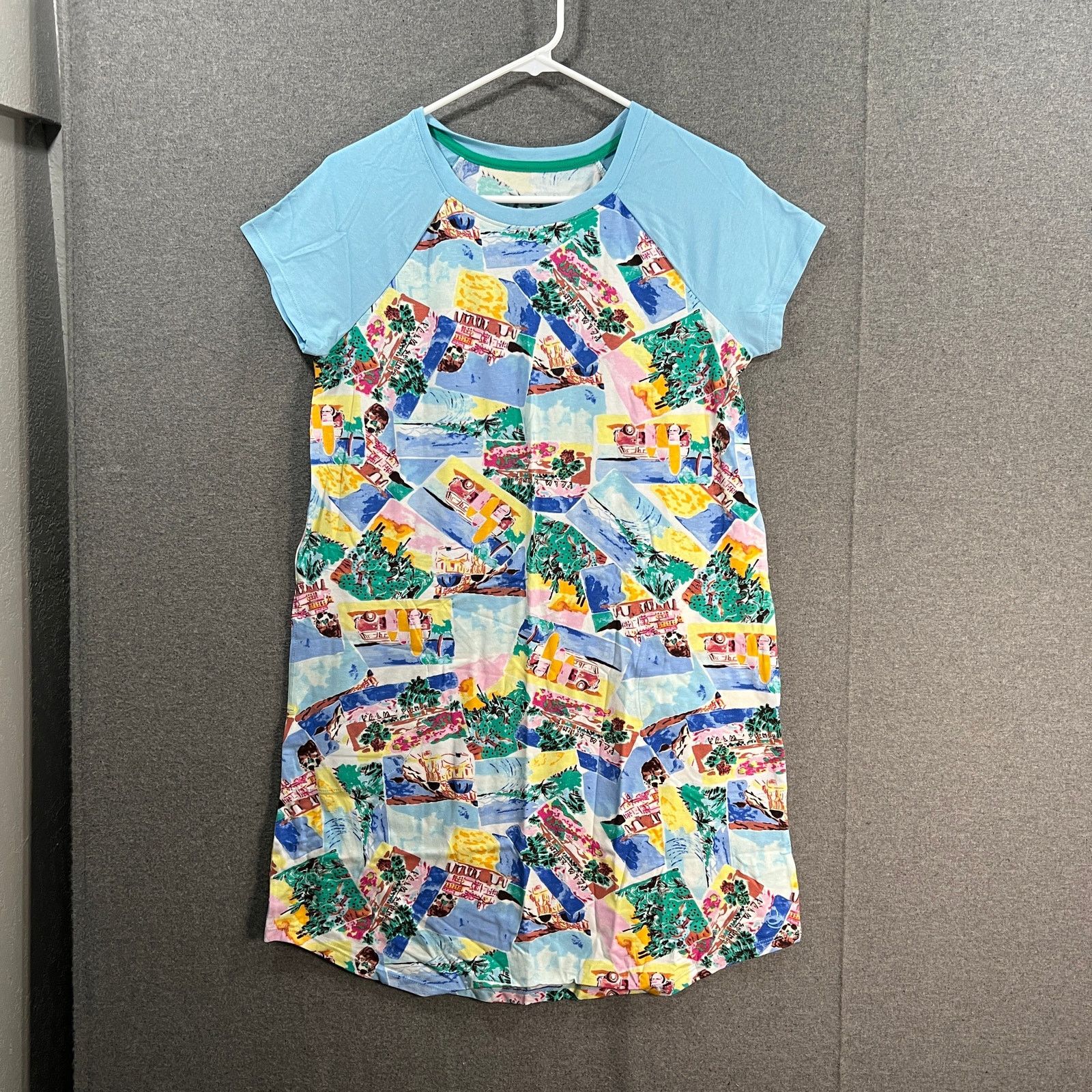 Other Cuddl Duds Cotton Core Raglan Sleep Shirt LightBlue Size XS / US 0-2 / IT 36-38 - 1 Thumbnail