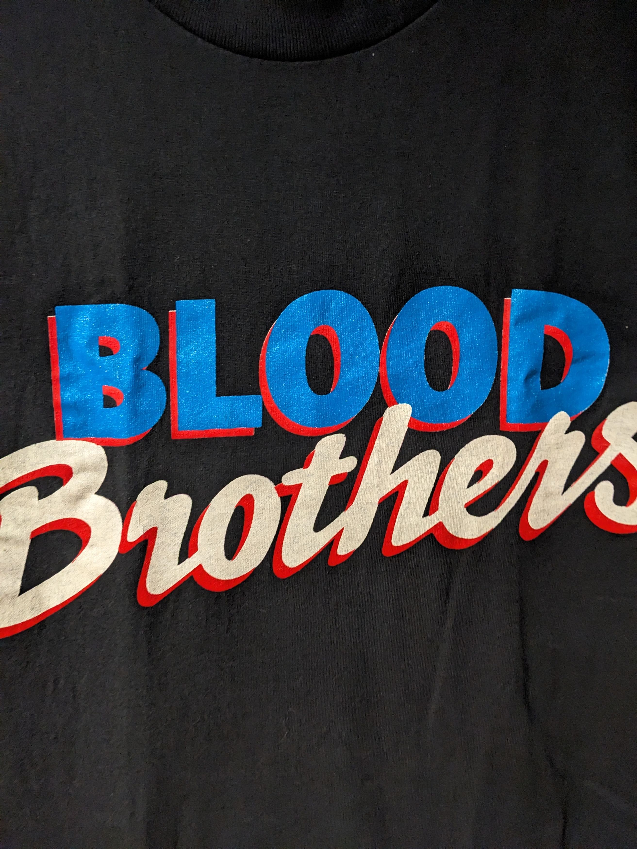 Vintage Vintage 90s Blood Brothers Musical Promo Black Large T-Shirt Size US L / EU 52-54 / 3 - 2 Thumbnail