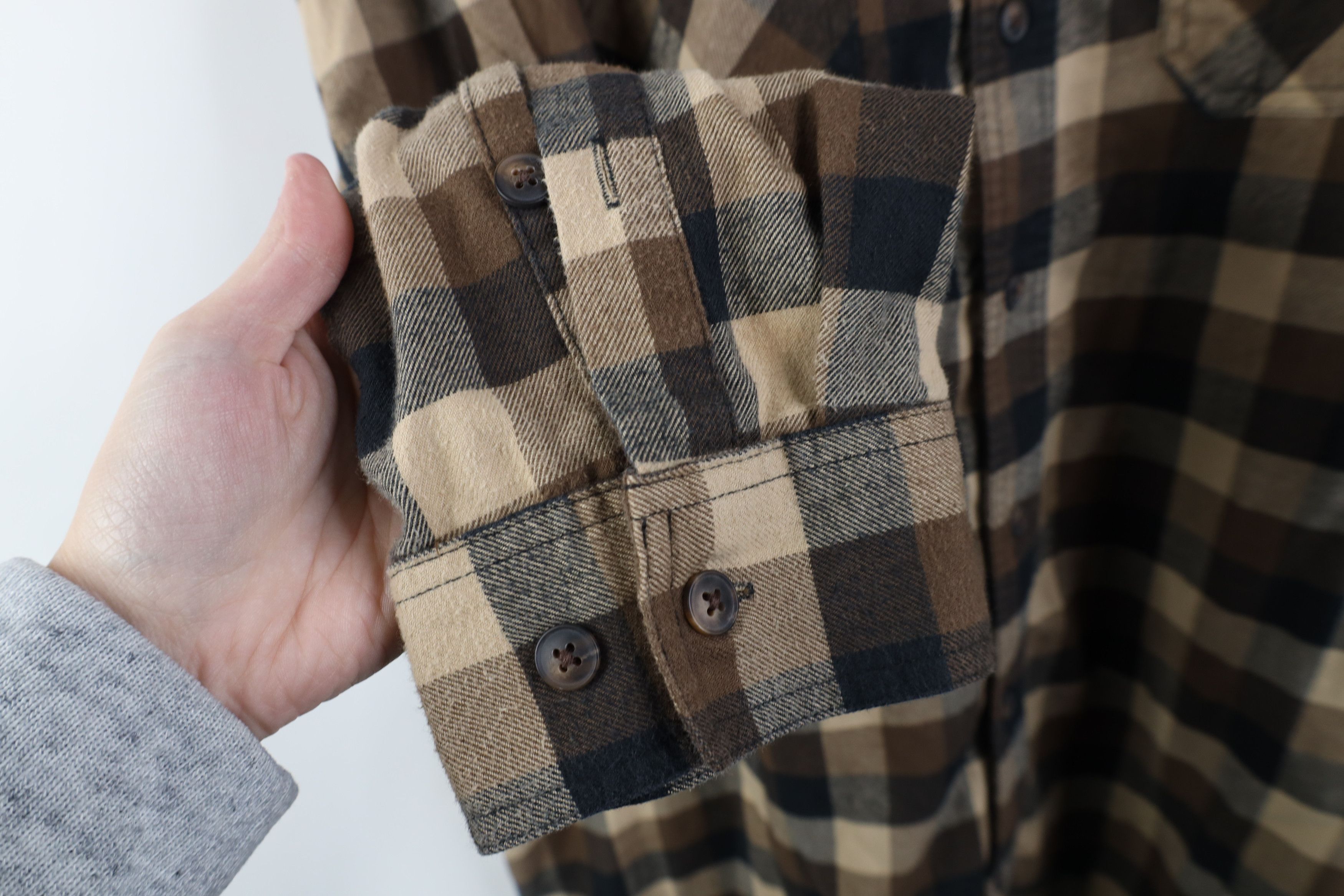 Duluth Trading Company Duluth Trading Co 40 Grit Collared Button Down Shirt Brown Size US XXL / EU 58 / 5 - 8 Thumbnail