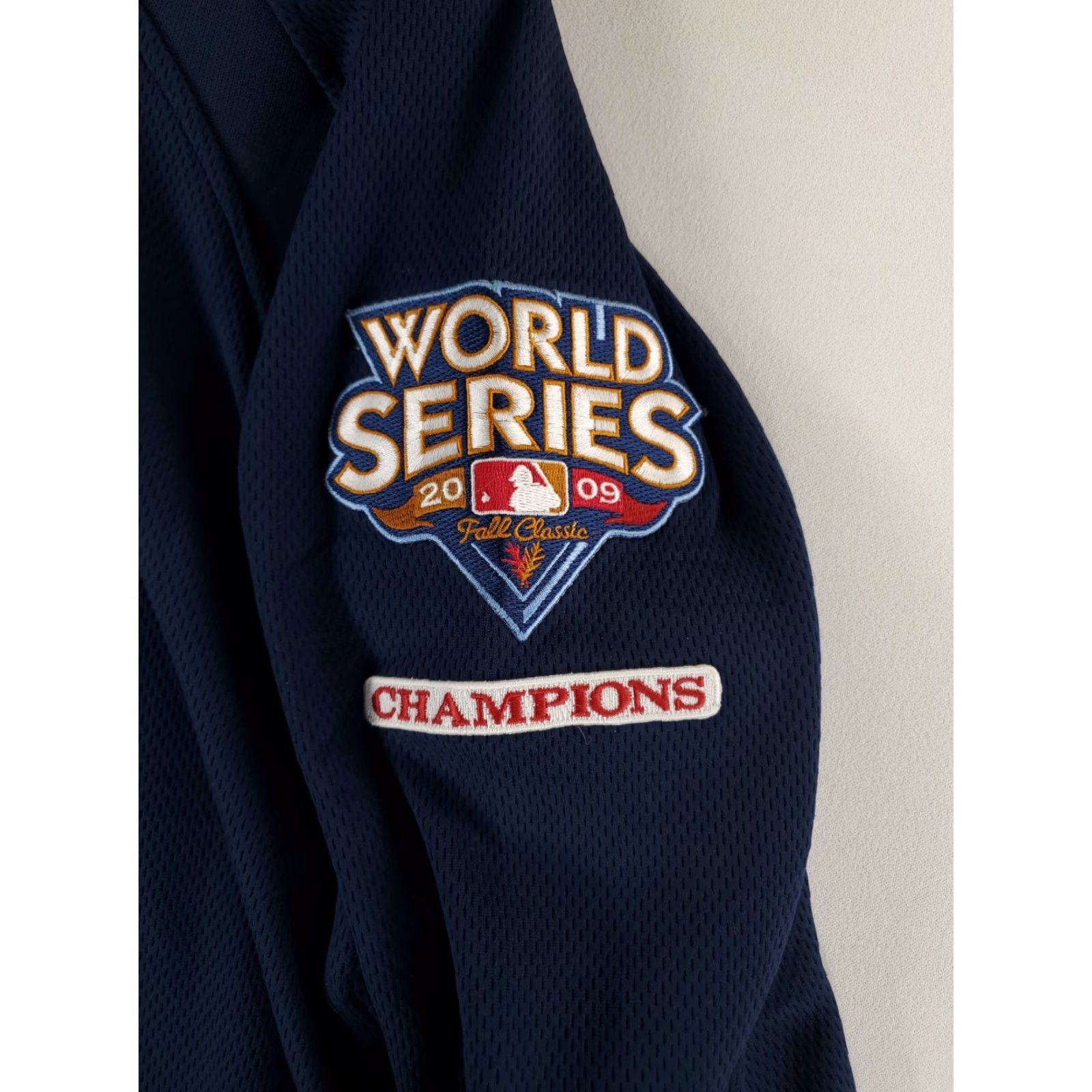 Vintage VINTAGE Majestic New York Yankees Shirt Warm Up 2009 World Series Blue Mens XL Size US XL / EU 56 / 4 - 4 Thumbnail