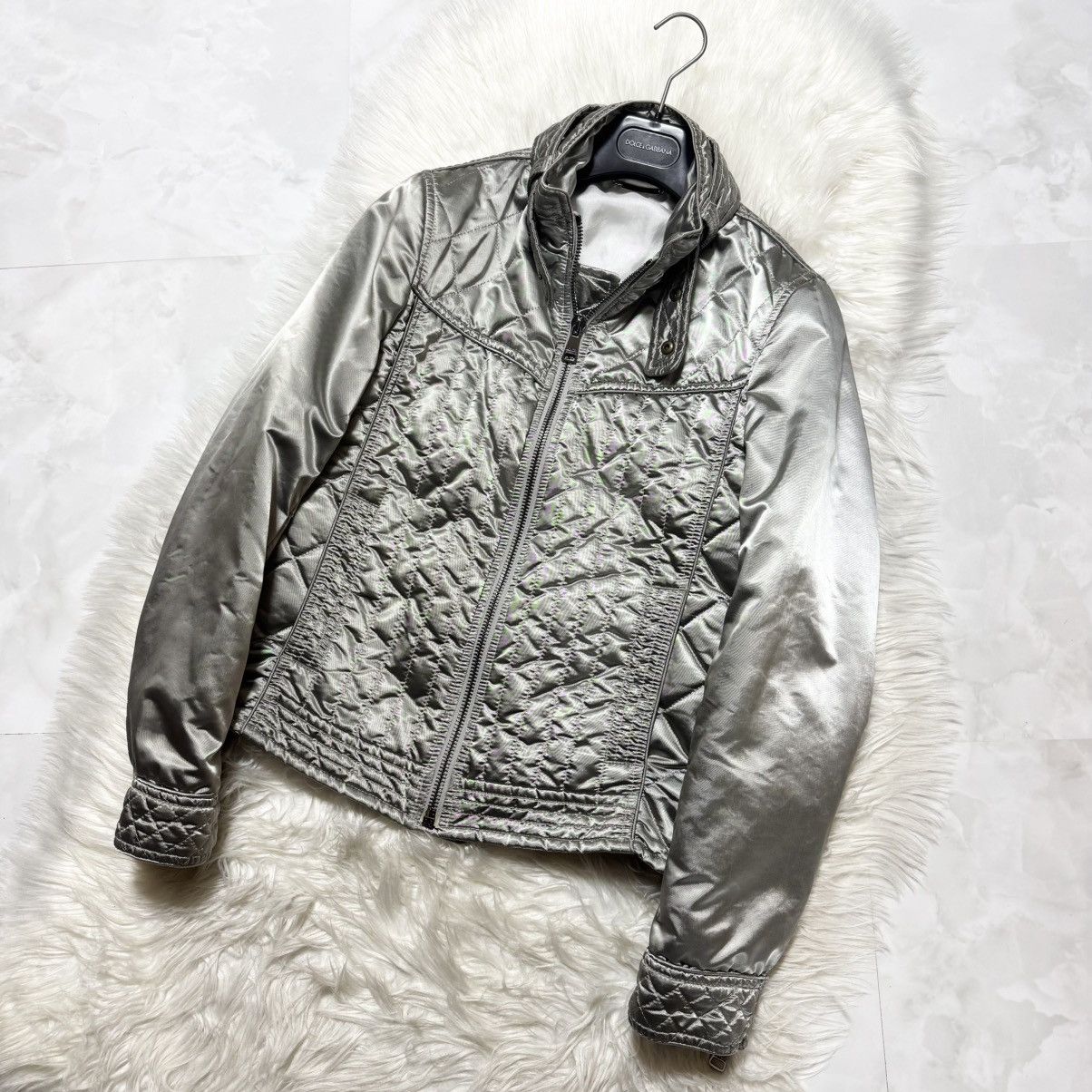 Dolce & Gabbana Authentic, Dolce & Gabbana Runway Quilted Zip-Up Jacket 46 Size US S / EU 44-46 / 1 - 7 Thumbnail