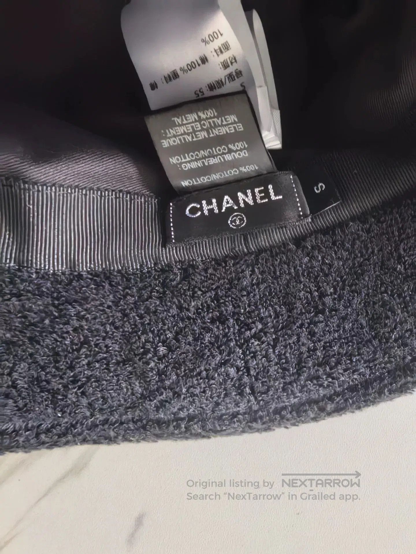 Japanese Brand Chanel Black Fisherman Hat Size S. Size ONE SIZE - 4 Thumbnail