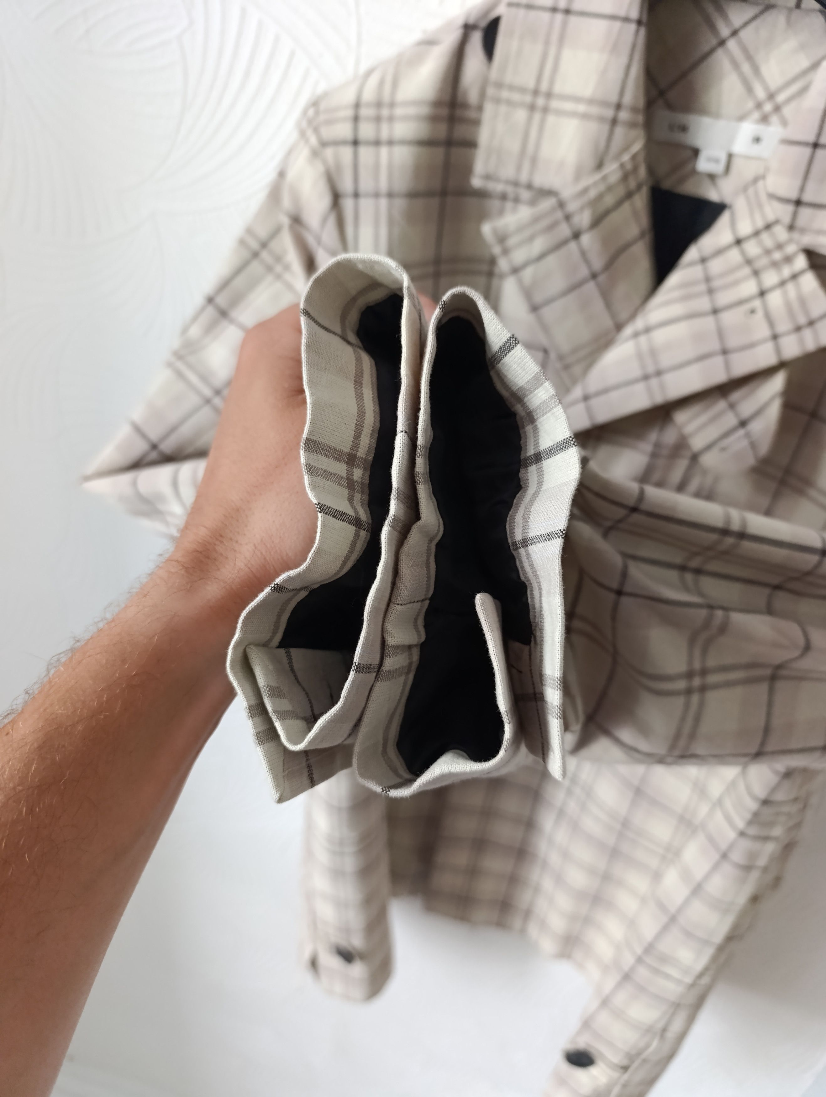 L'Homme Rouge LHOMME ROUGE OFF-WHITE STORY CHECK JACKET MENS Size US M / EU 48-50 / 2 - 13 Thumbnail