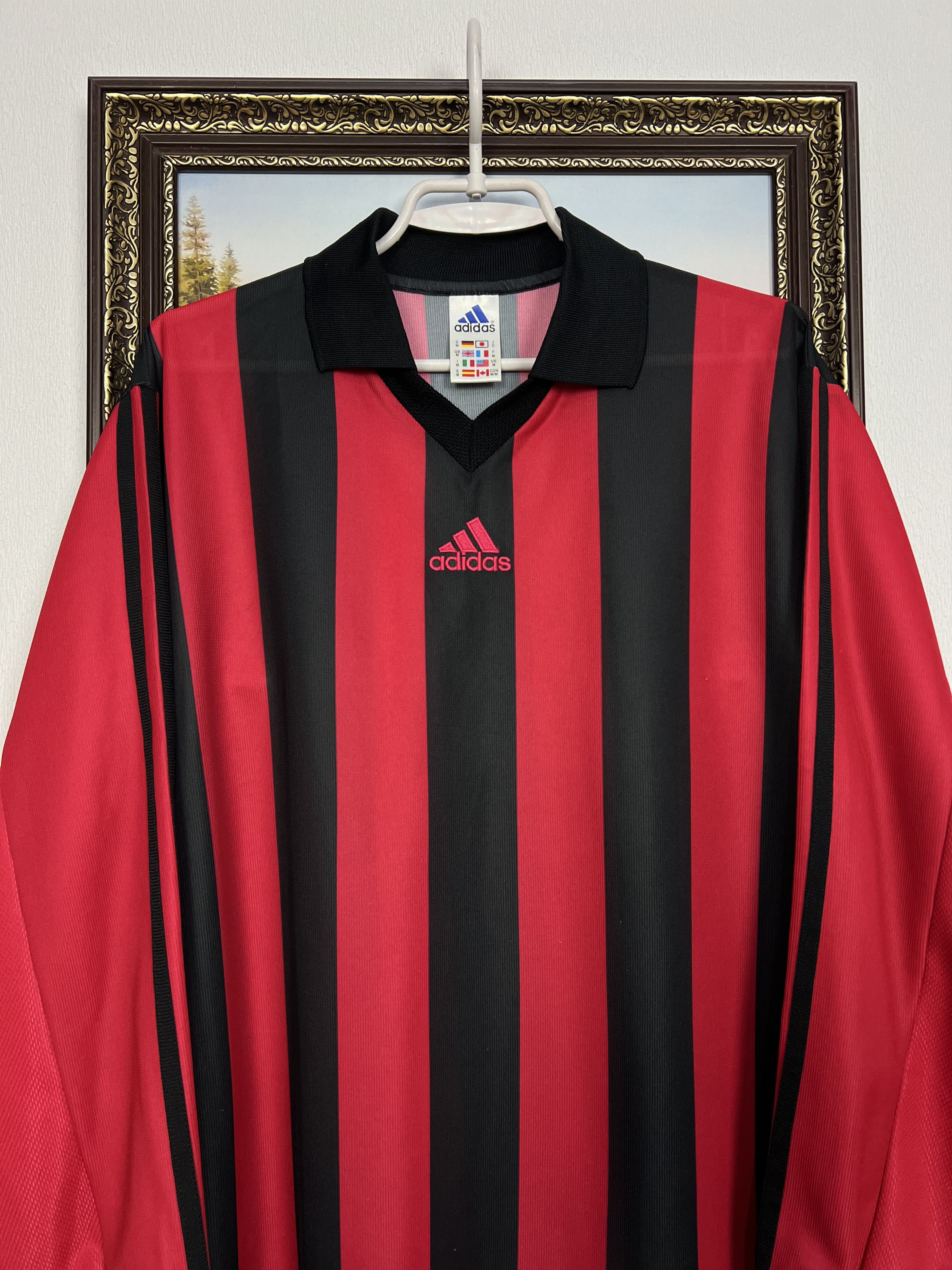 Adidas Vintage 90's Football Template Shirt Long Sleeve Jersey Size US M / EU 48-50 / 2 - 2 Thumbnail