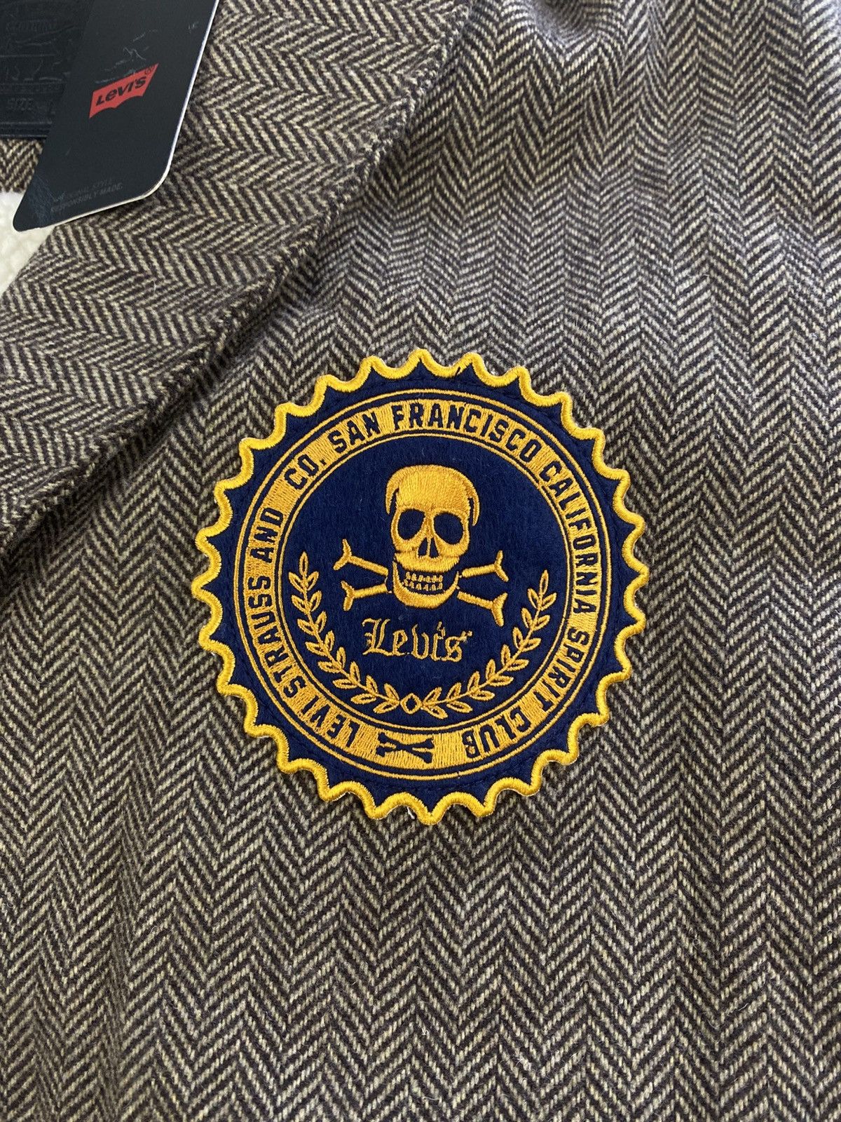 Levi's Levi's Jasper Club Sports Coat Blazer Herringbone Sherpa Size US L / EU 52-54 / 3 - 5 Thumbnail