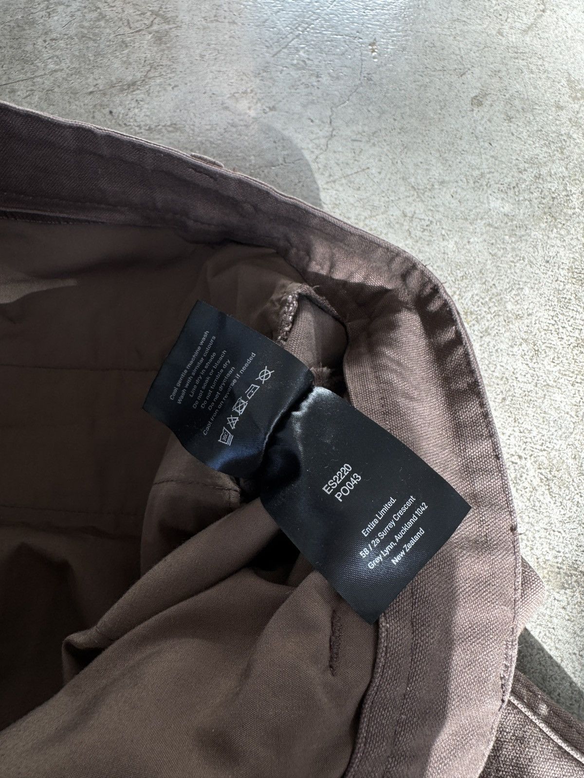 Entire Studios Entire Studios Brown Baggy Convertible Pants Size US 33 - 6 Thumbnail
