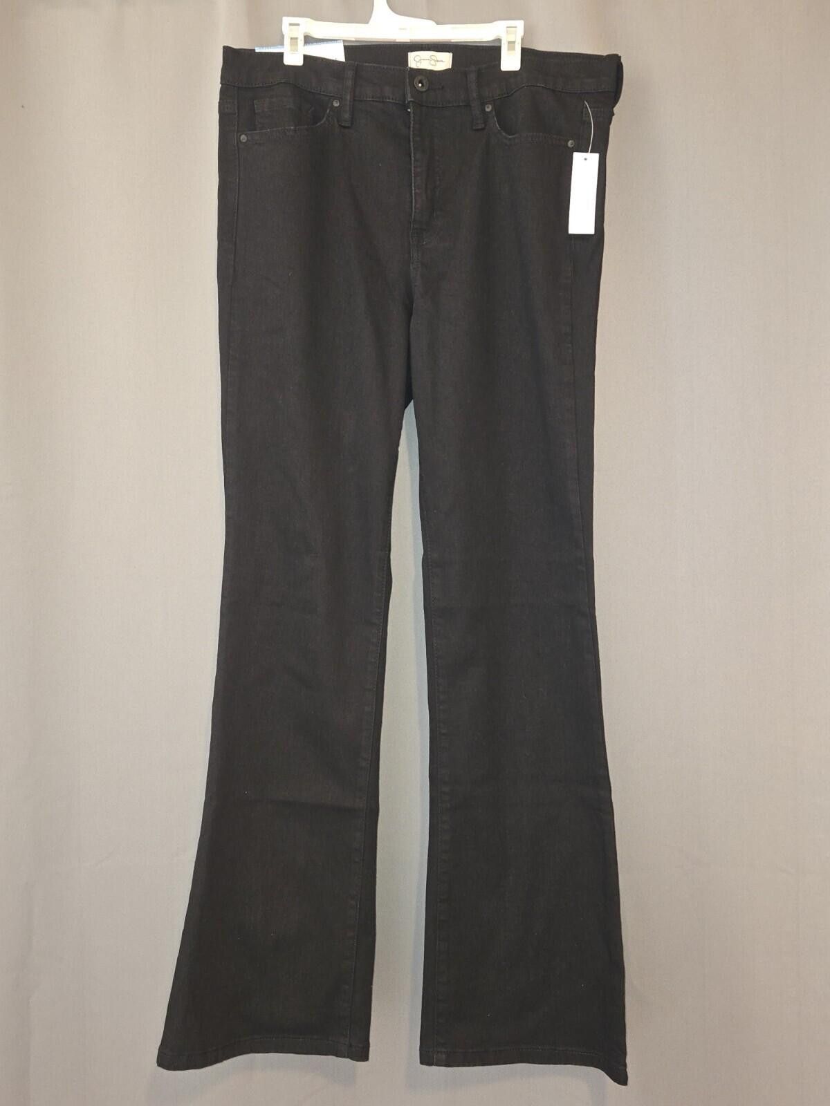 Other Jessica Simpson Ladies Black Mid-Rise Flared Jean Size 10/30 Size 32" / US 10 / IT 46 - 1 Thumbnail