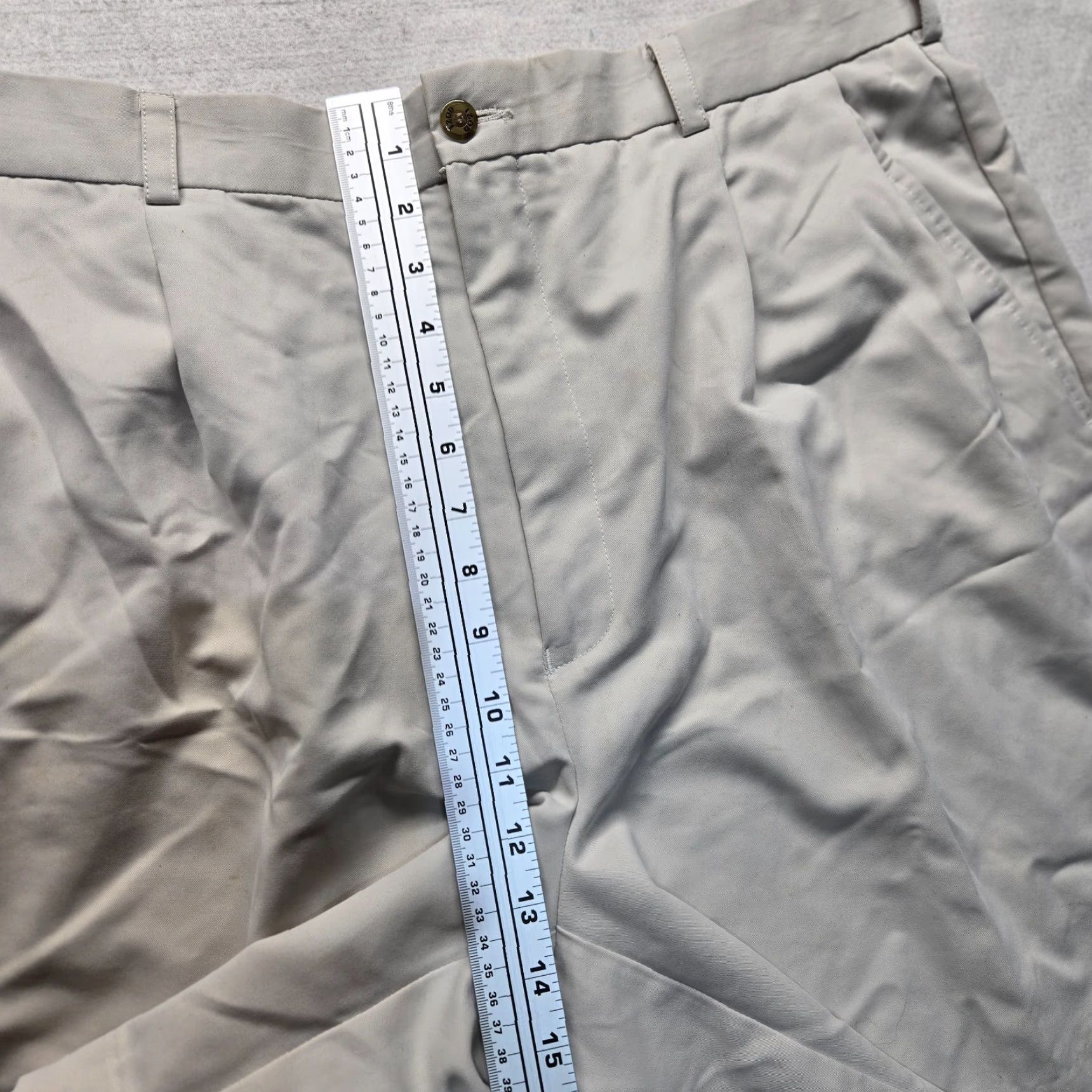 Izod IZOD Khaki Stretch Adult Men's Size 40 Beige Regular Pant Chino Front Flat Front Casual Size US 40 / EU 56 - 6 Thumbnail