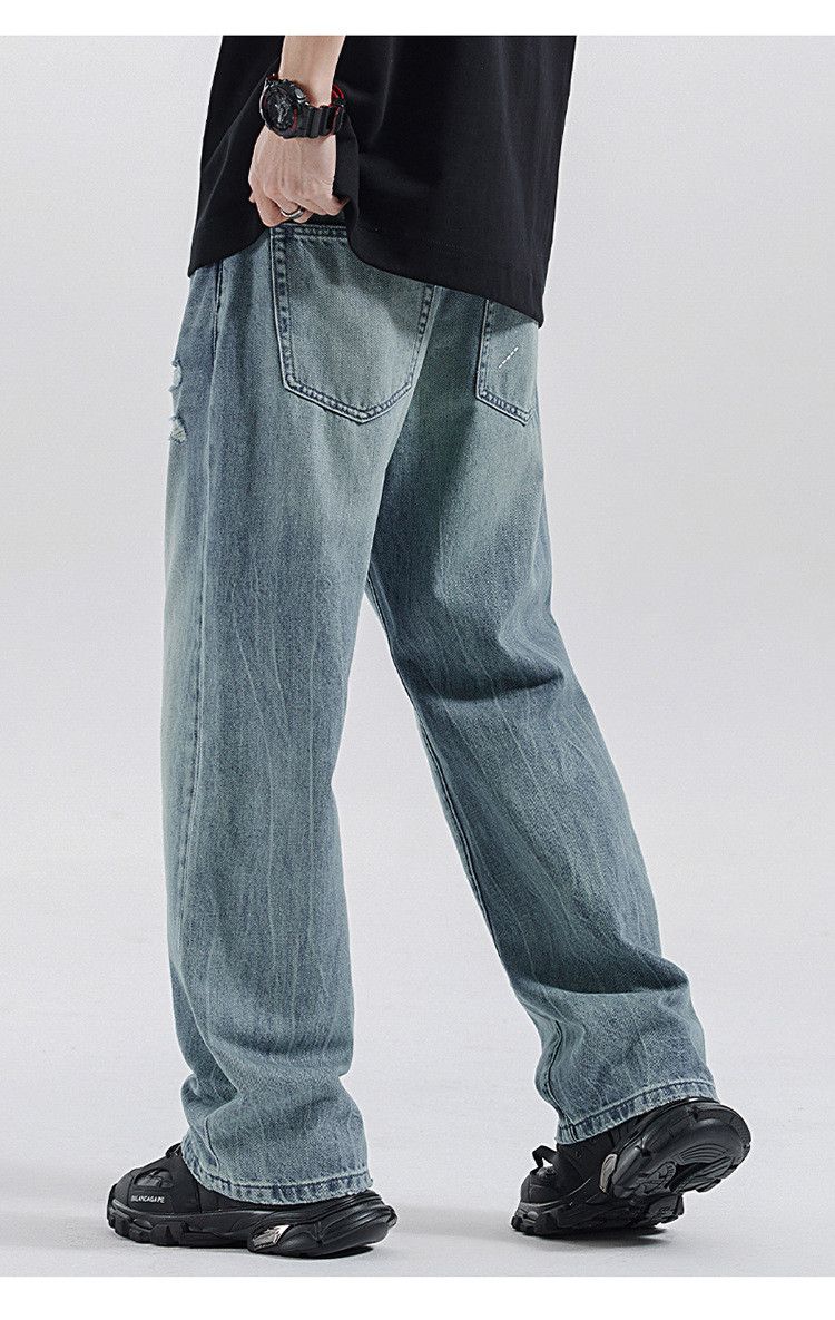 Japanese Brand × Jean Vintage washed straight outdoor simple jeans Size US 32 / EU 48 - 3 Thumbnail