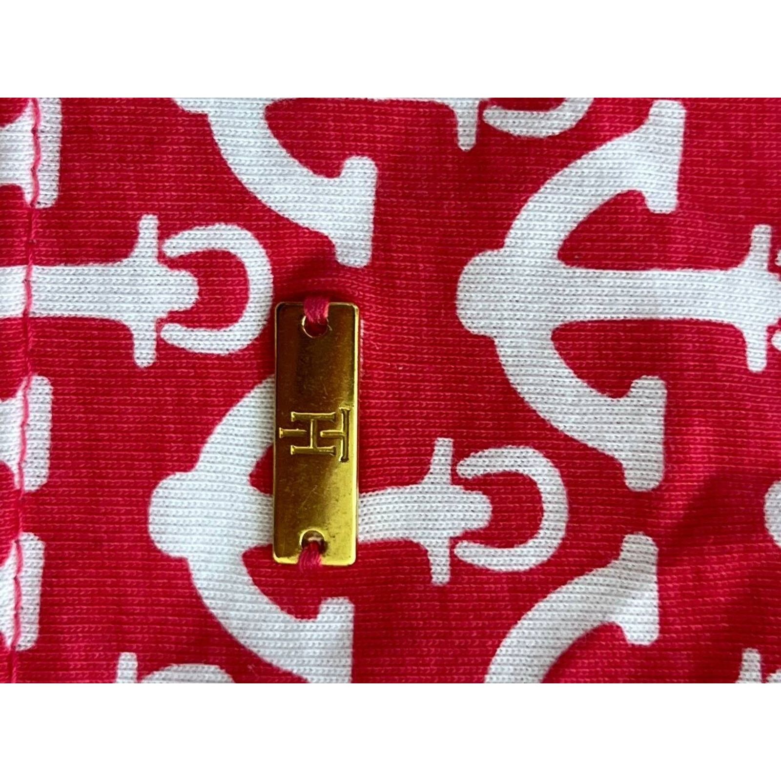 Tommy Hilfiger TOMMY HILFIGER Anchor Print Dress Red Size M A000883 Size M / US 6-8 / IT 42-44 - 9 Thumbnail