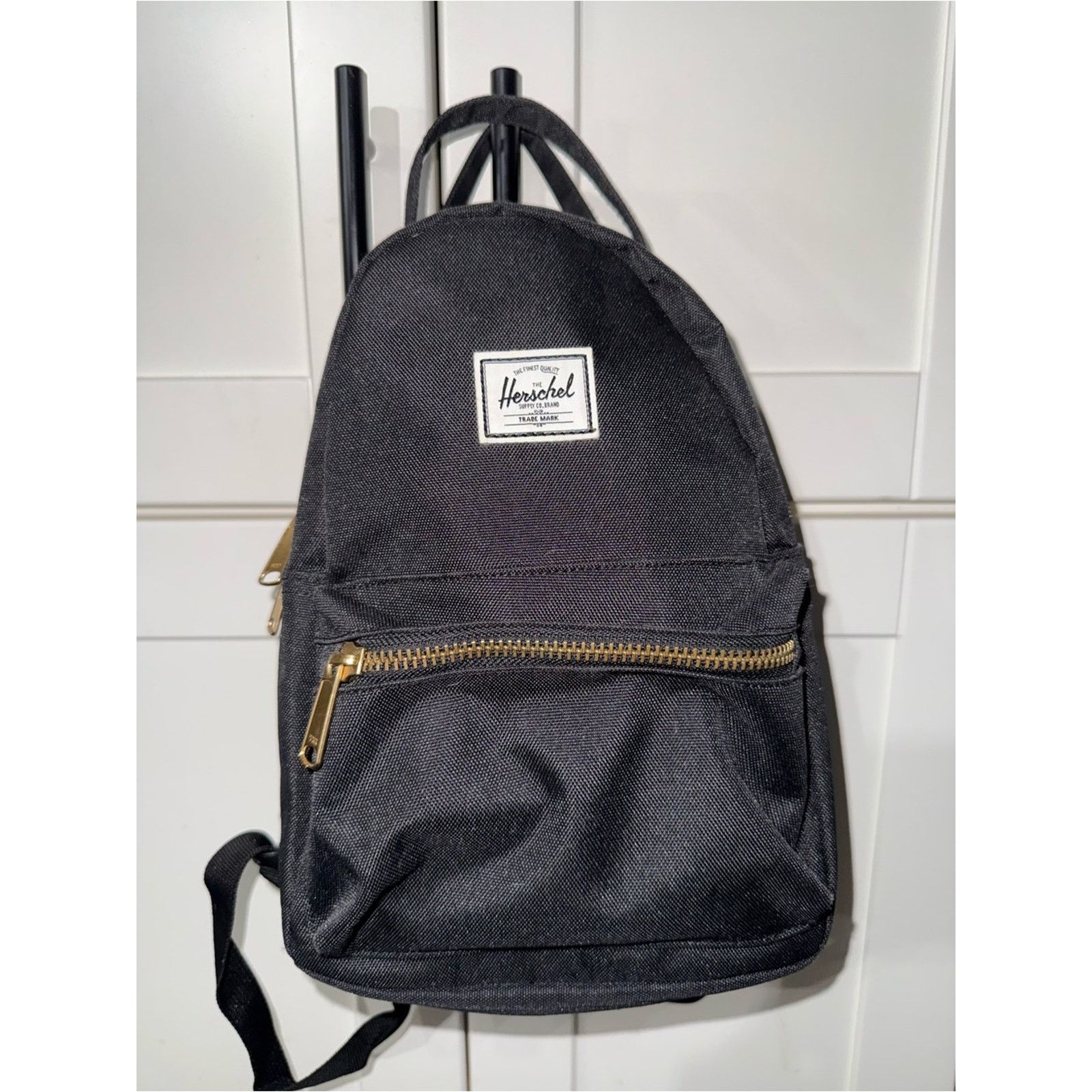 Herschel Supply Co. HERSCHEL NOVA MINI BACKPACK Black with Gold Hardware PERFECT Size ONE SIZE - 1 Thumbnail