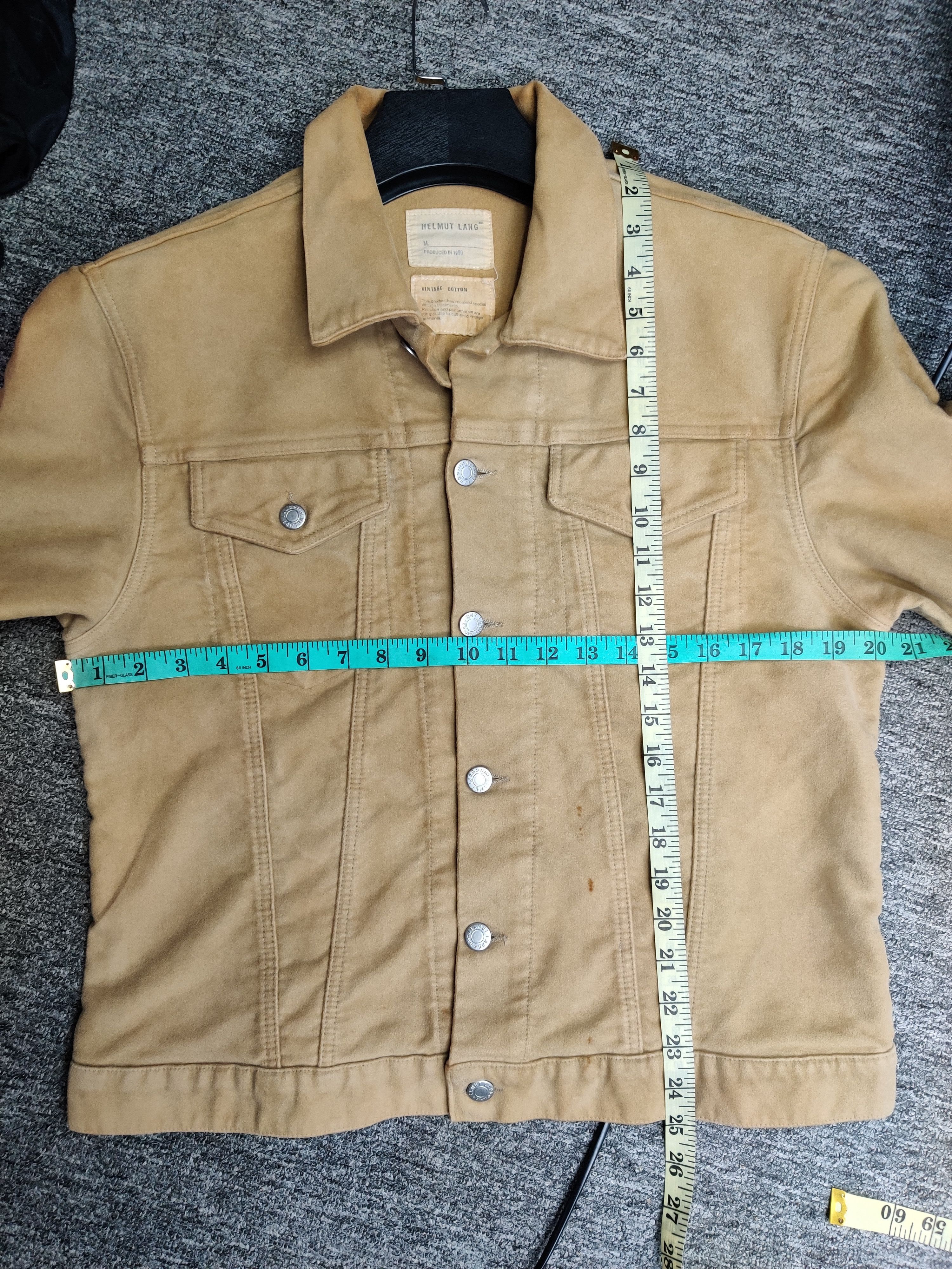 Helmut Lang Vintage Helmut Lang Cotton Beige Trucker Jacket Size US M / EU 48-50 / 2 - 14 Thumbnail