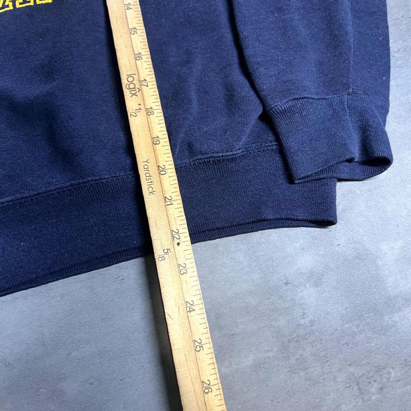 Velva Sheen VINTAGE US Naval Academy Sweatshirt Men's S Blue Print Army Size US S / EU 44-46 / 1 - 5 Thumbnail